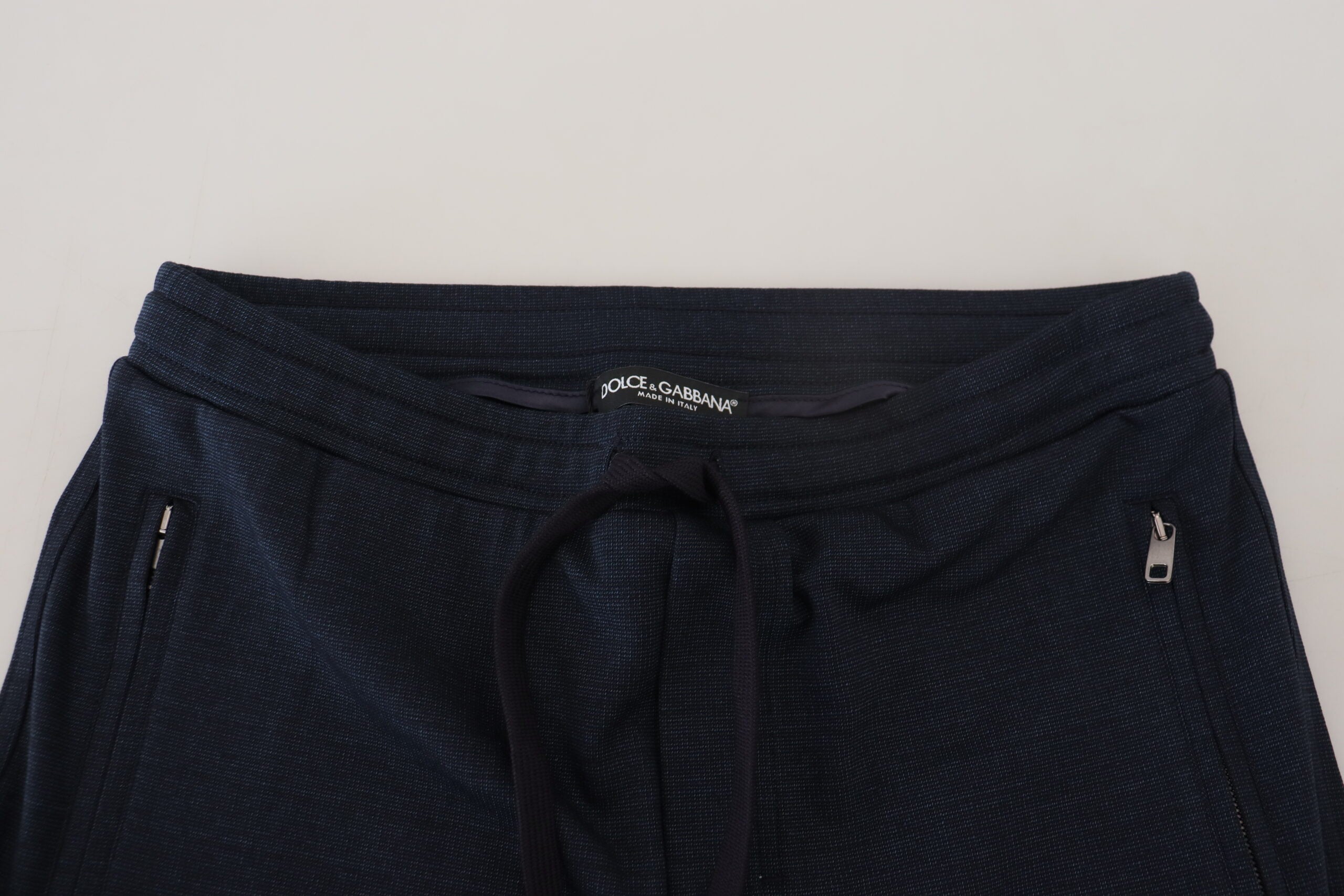 Dolce & Gabbana Elegant Blue Casual Track Sweatpants
