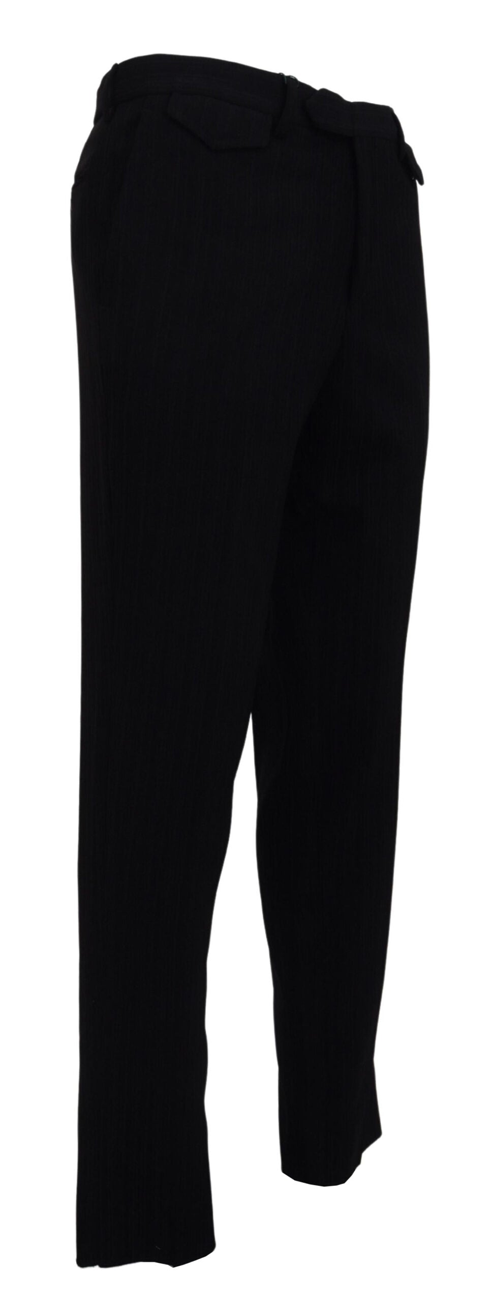 Черен памучен прав мъжки официален панталон BENCIVENGA