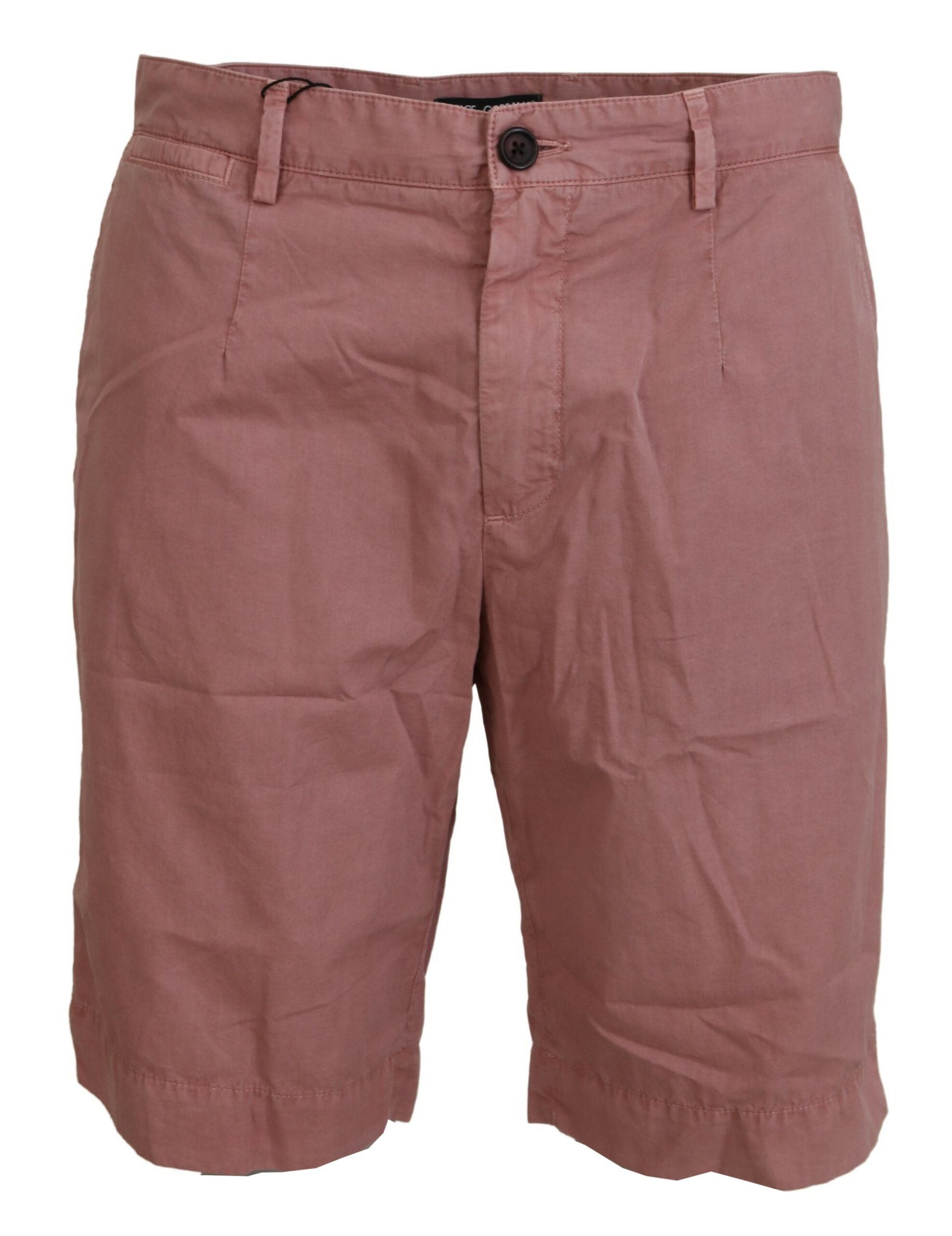 Dolce &amp; Gabbana Pink Chinos Cotton Ежедневни мъжки шорти