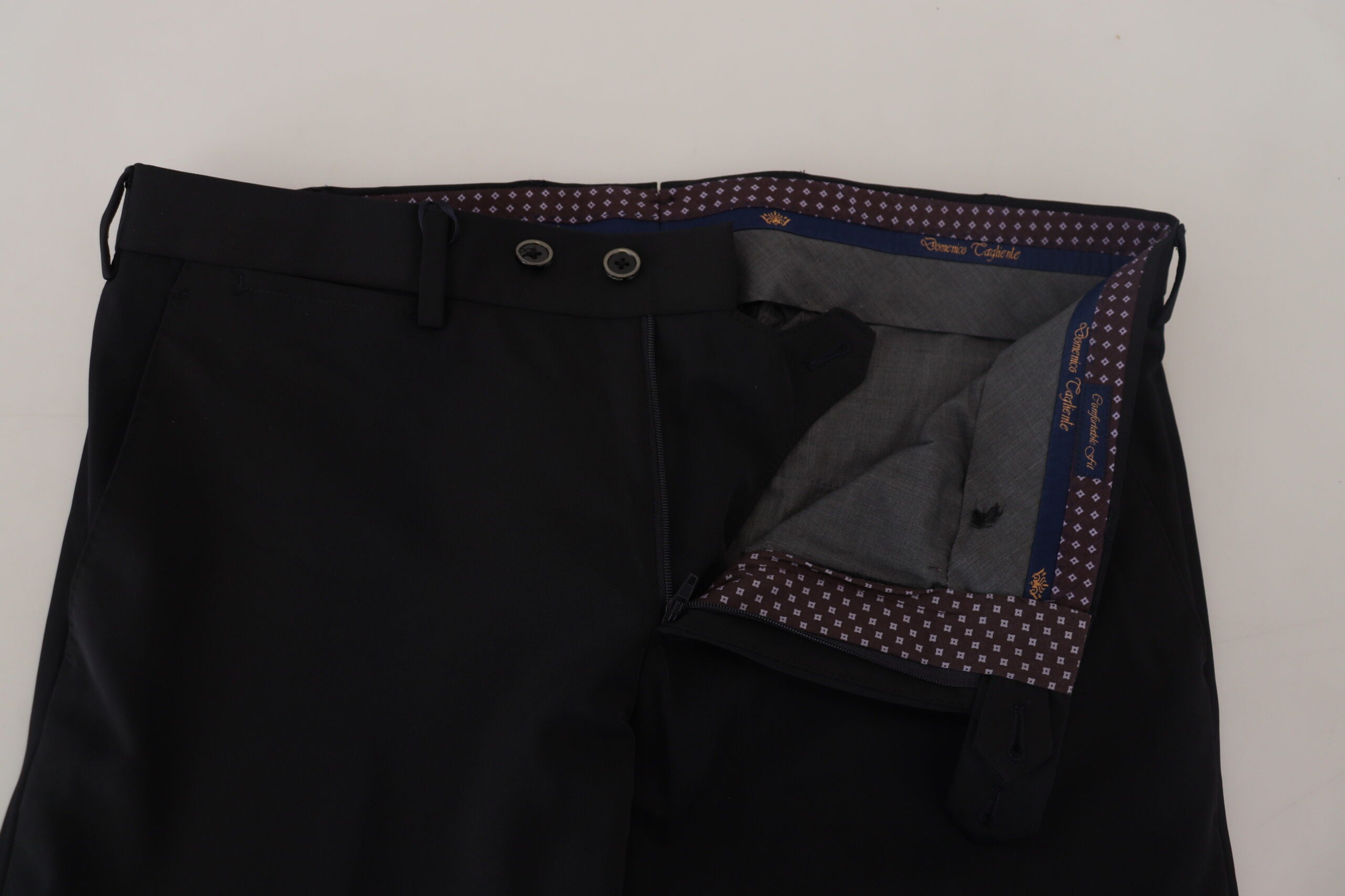 Официален панталон с черна заострена рокля Domenico Tagliente