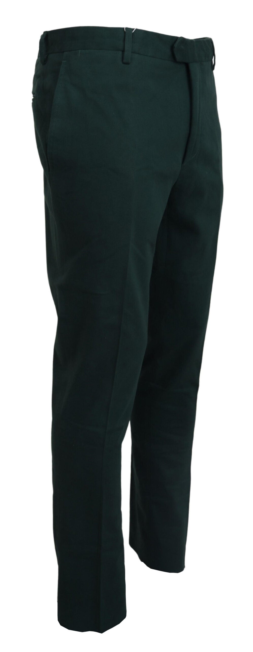 Тъмнозелени памучни тесни мъжки панталони BENCIVENGA