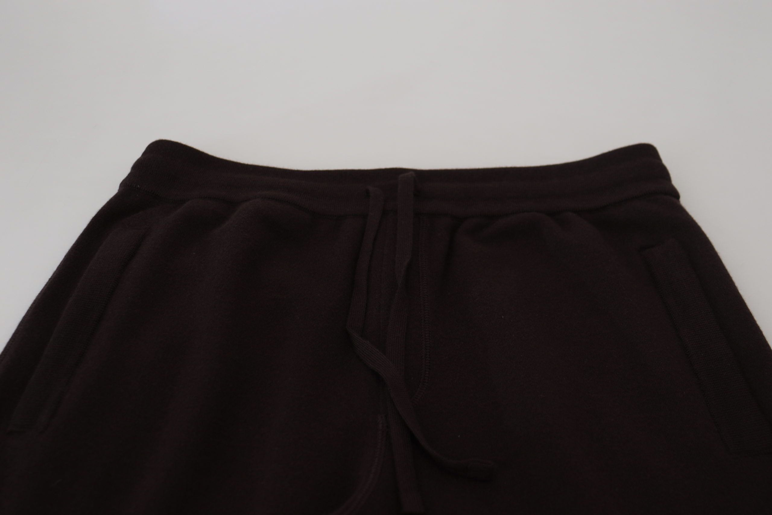Dolce &amp; Gabbana Кафяви кашмирени панталони Долнища Панталони с връзки