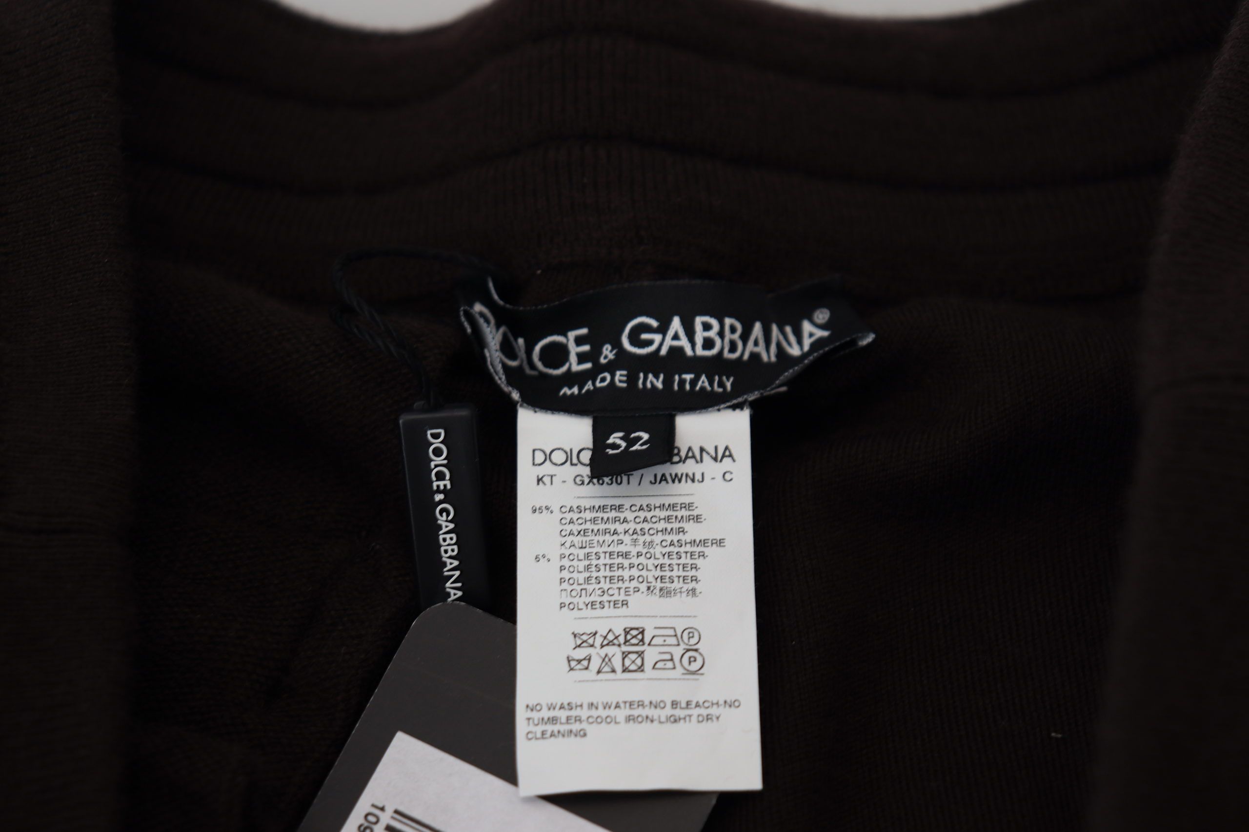 Dolce &amp; Gabbana Кафяви кашмирени панталони Долнища Панталони с връзки
