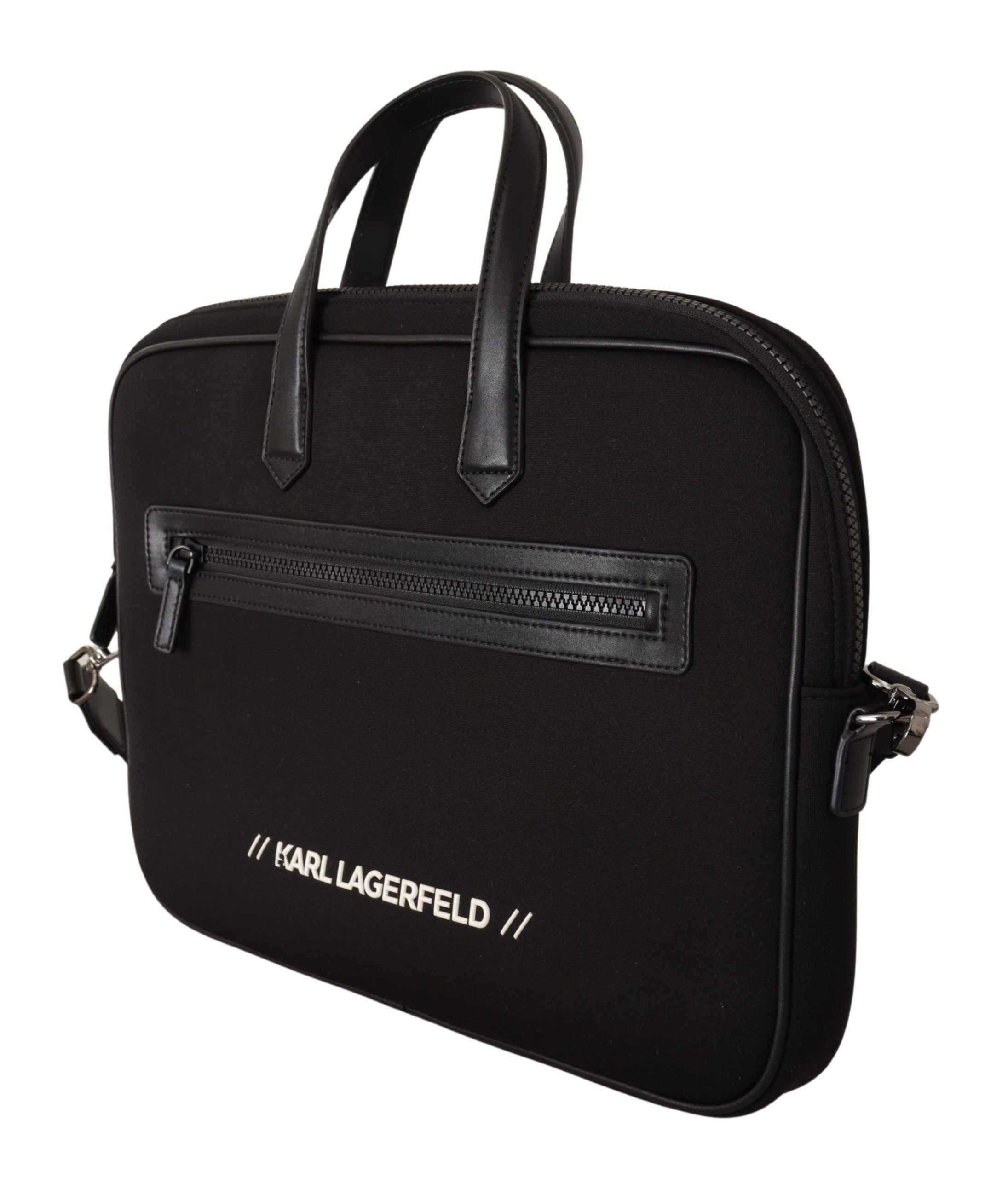 Черна найлонова чанта за лаптоп Karl Lagerfeld