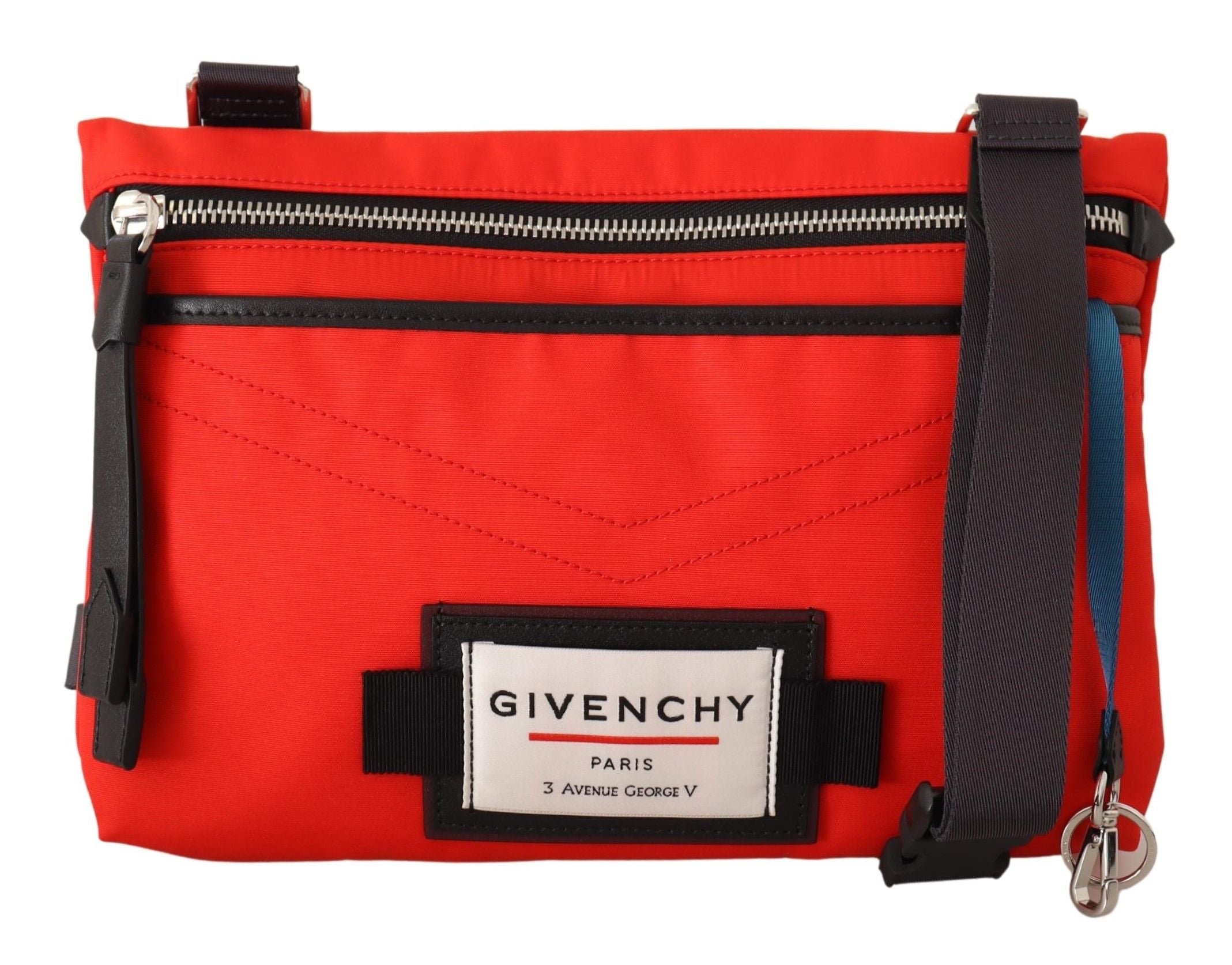 Плоска чанта Givenchy от червен полиамид Downtown