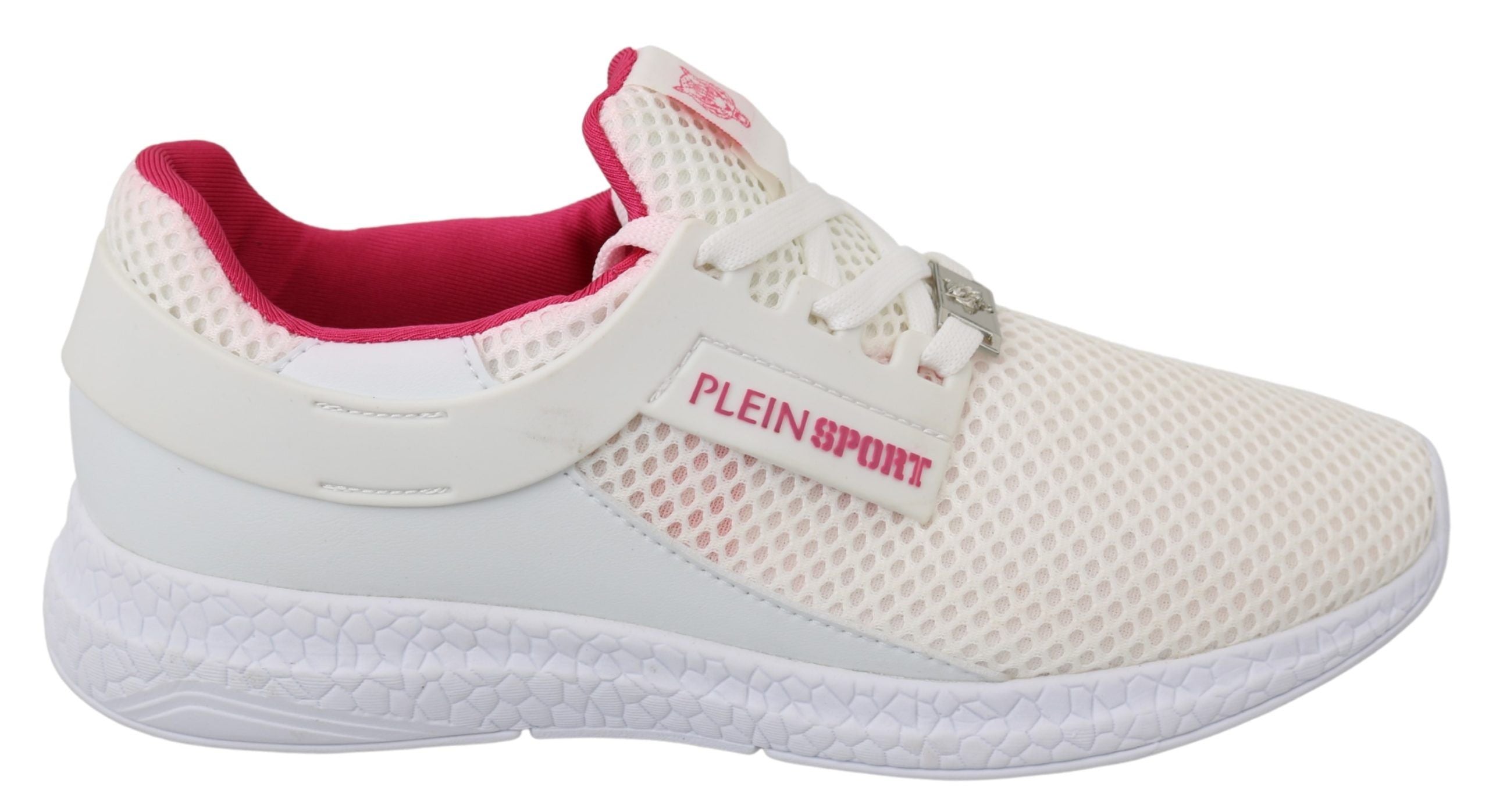 Philipp Plein Бели розови полиестерни маратонки Becky