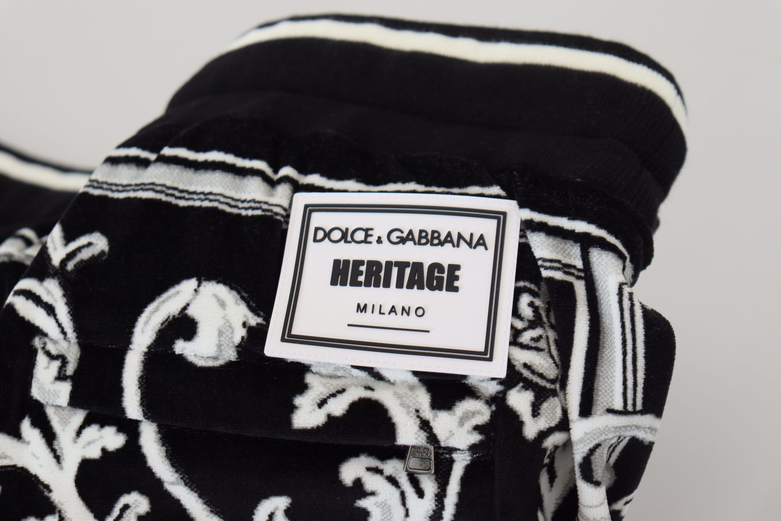 Черни памучни панталони Dolce &amp; Gabbana Спортни панталони за джогинг