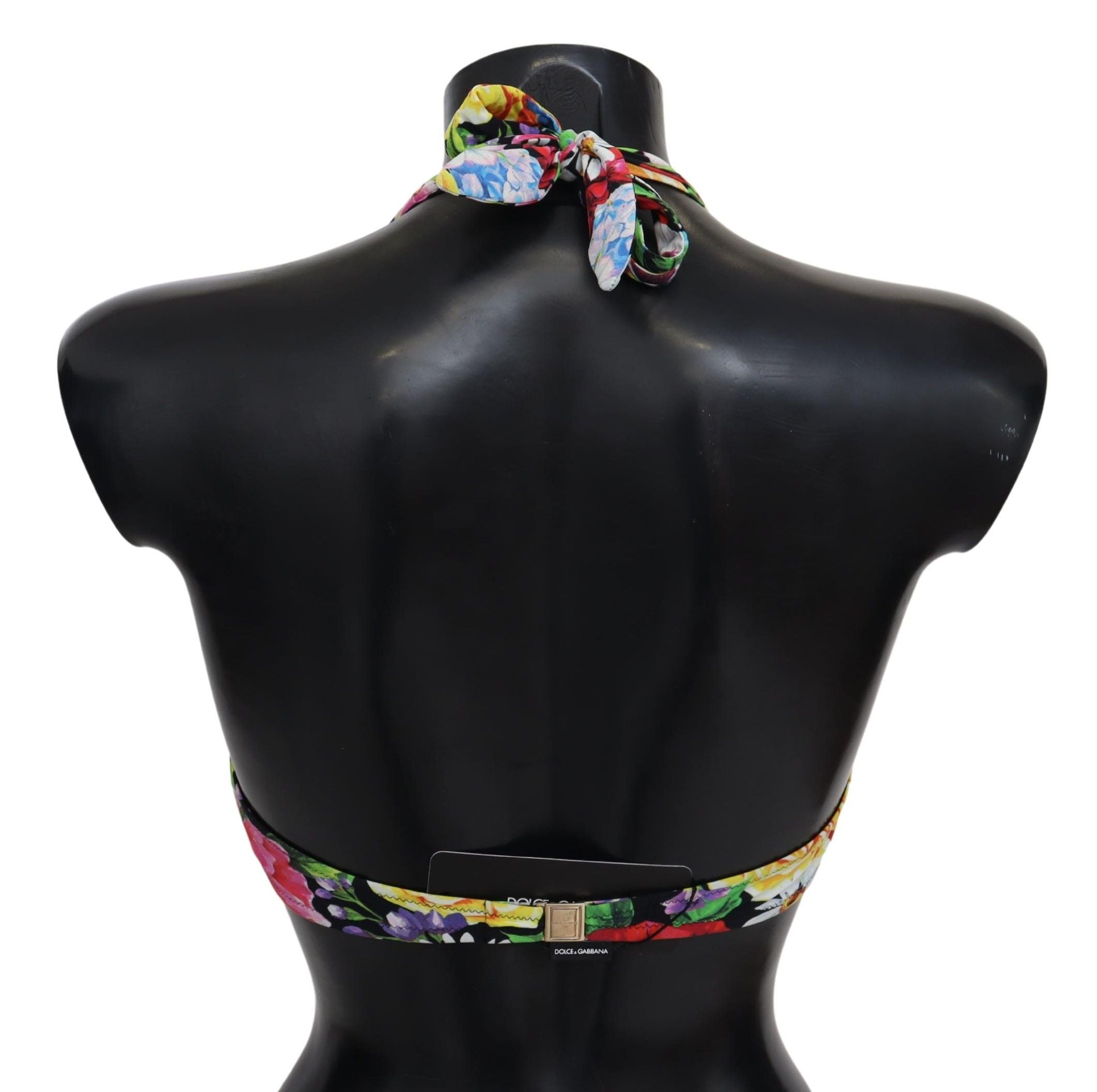 Dolce &amp; Gabbana Многоцветни бански бикини с флорален принт
