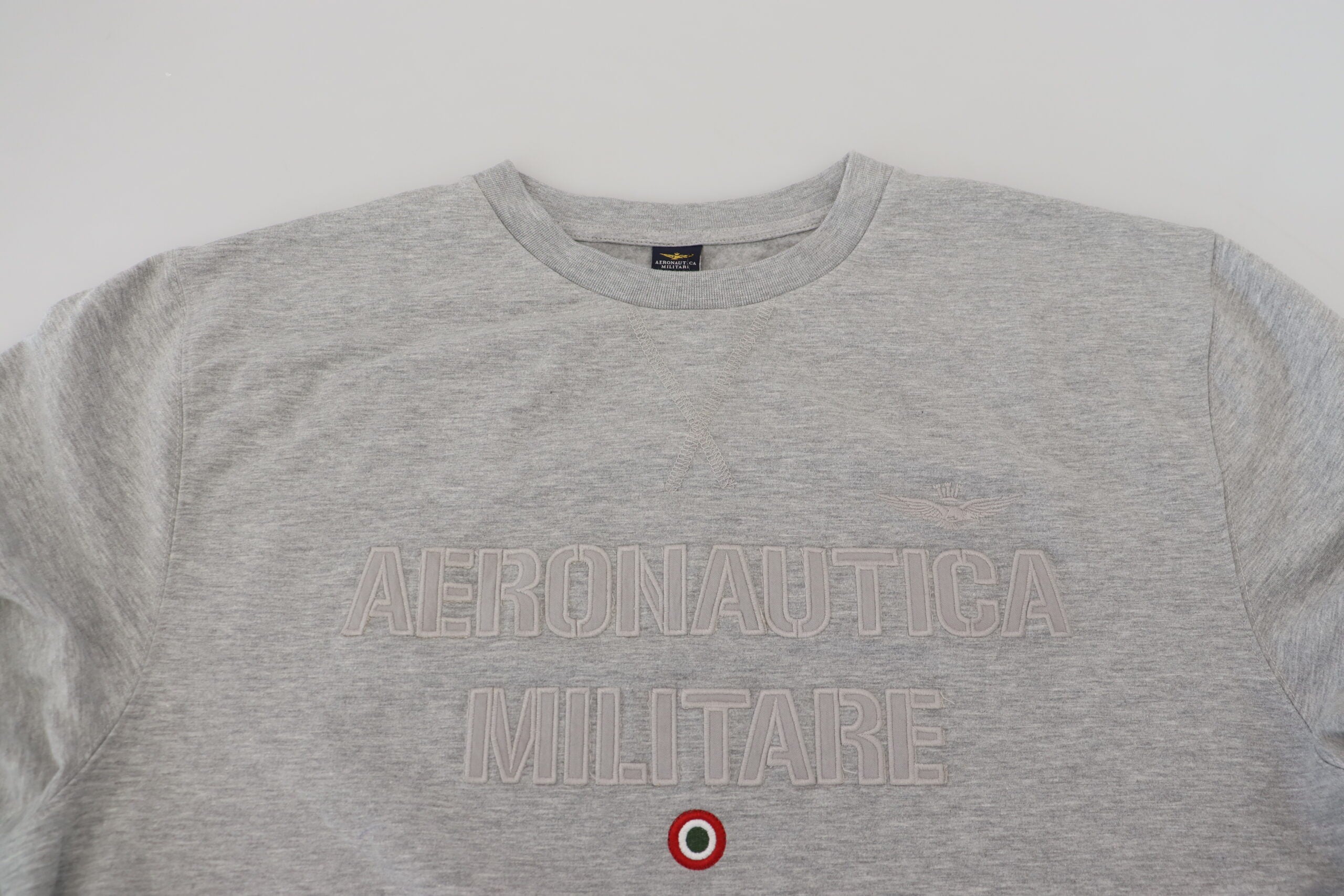 Aeronautica Militare Сив мъжки пуловер Суичър Пуловер