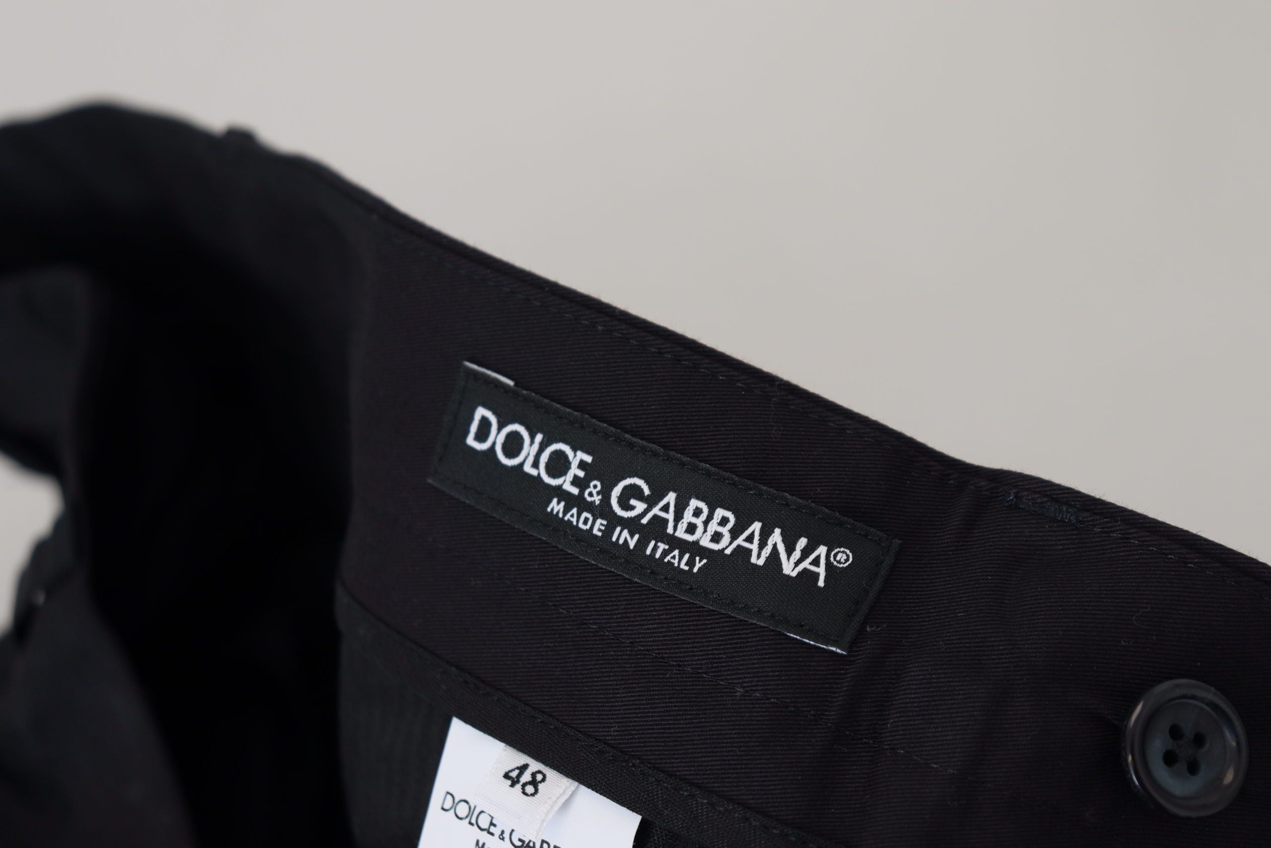 Dolce &amp; Gabbana Сини еластични памучни тънки панталони Чинос панталони