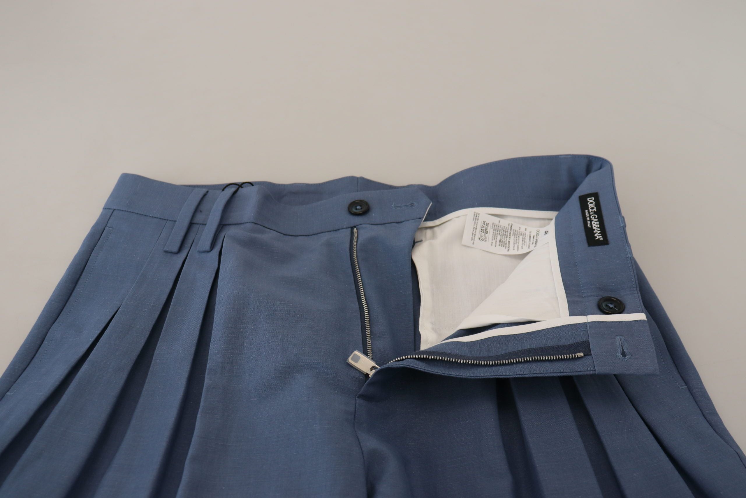 Dolce & Gabbana Elegant Regular Fit Dress Pants in Blue