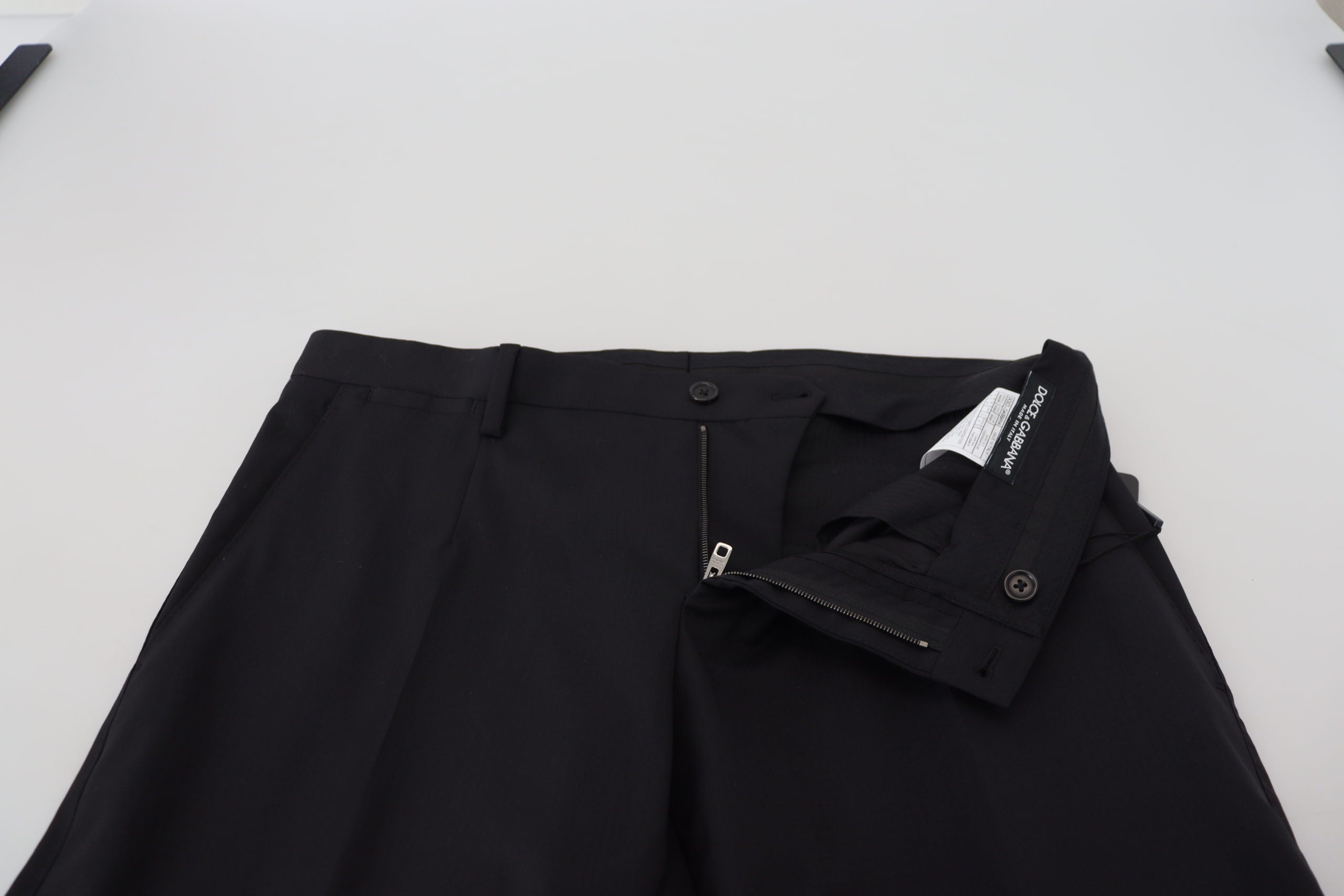 Dolce &amp; Gabbana Черен вълнен официален панталон Chino