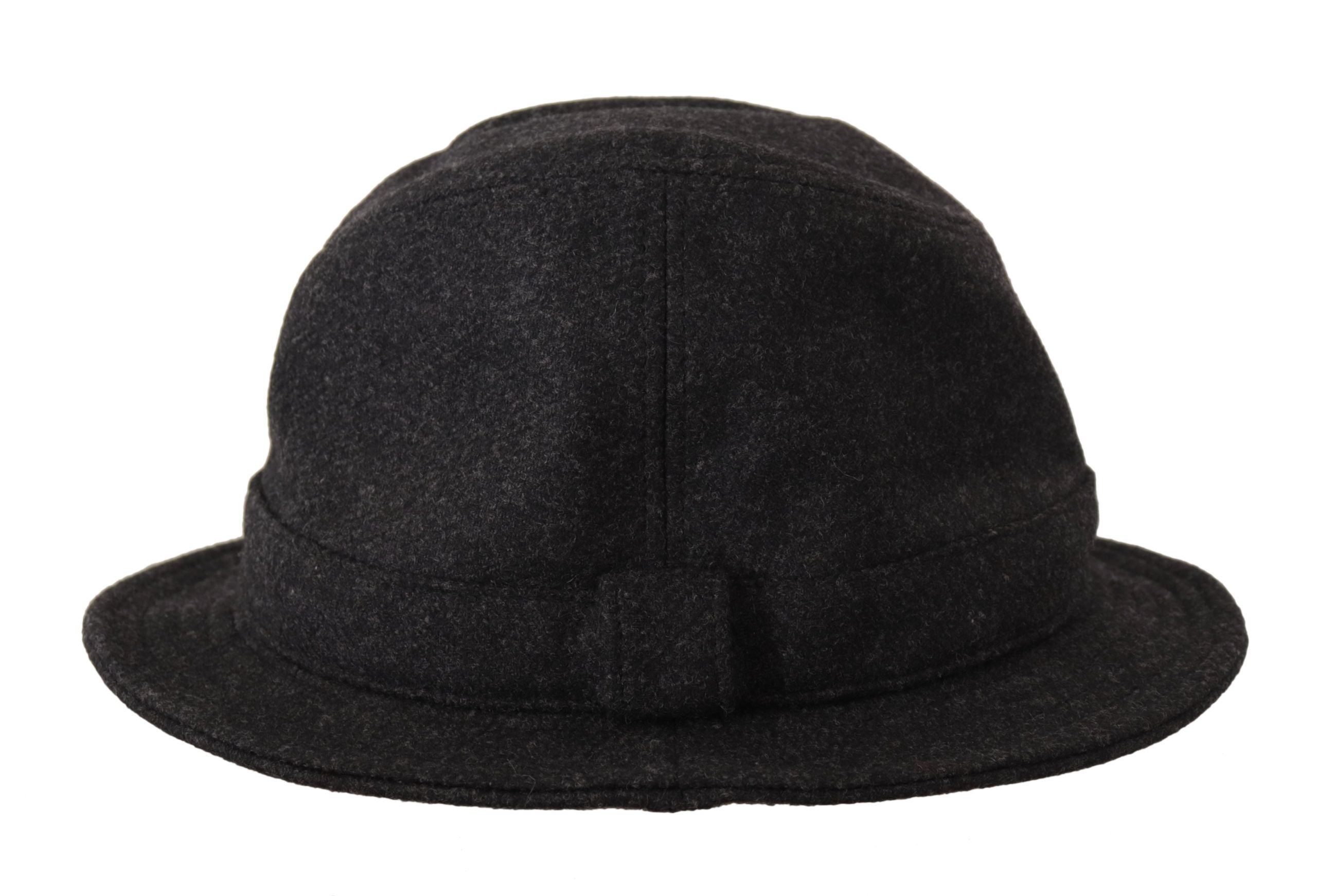 Dolce &amp; Gabbana Сива необработена вълнена шапка Fedora Trilby Cappello