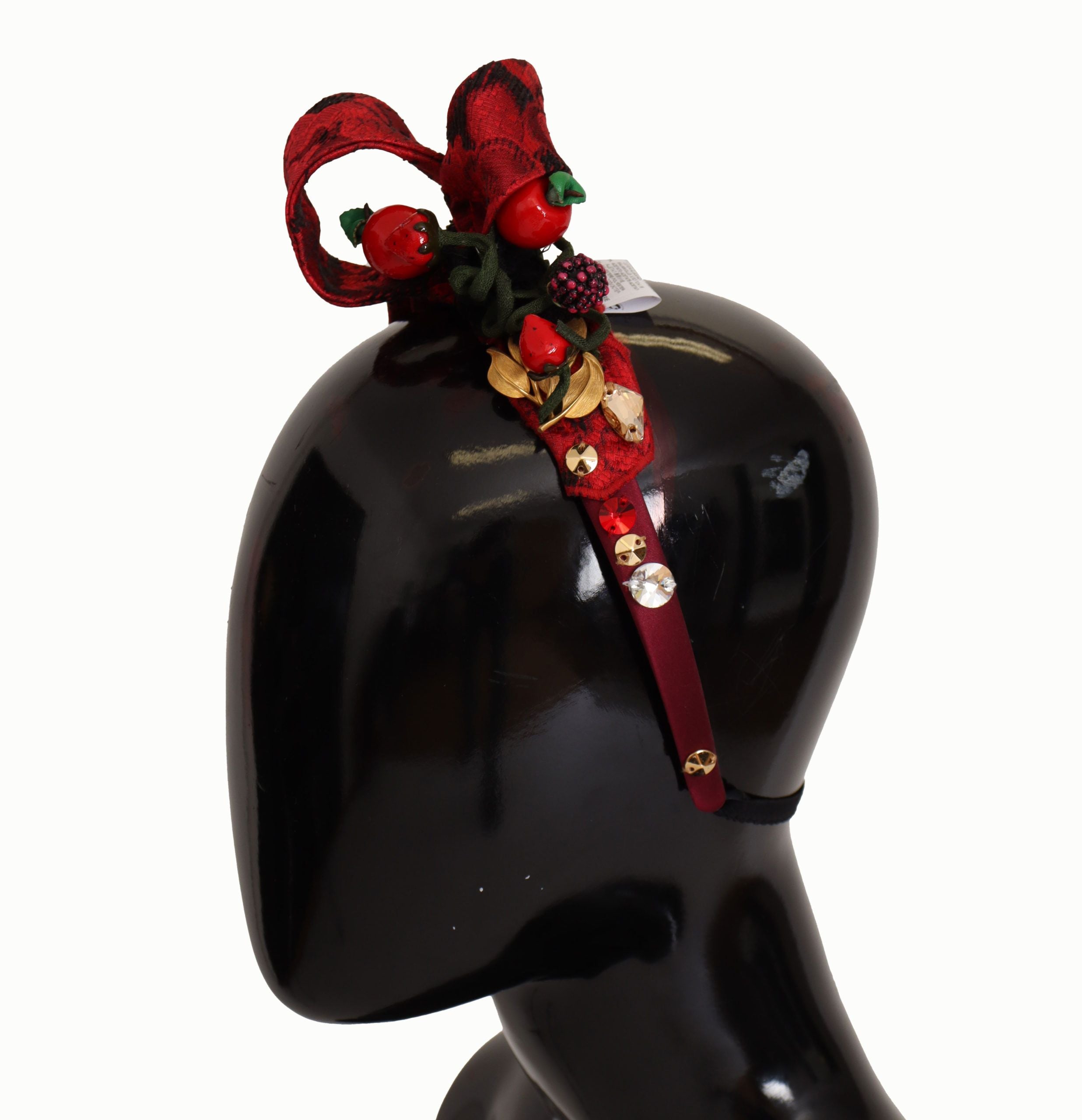 Лого за глава Dolce &amp; Gabbana Silk Crystal Bow с диадема и тиара