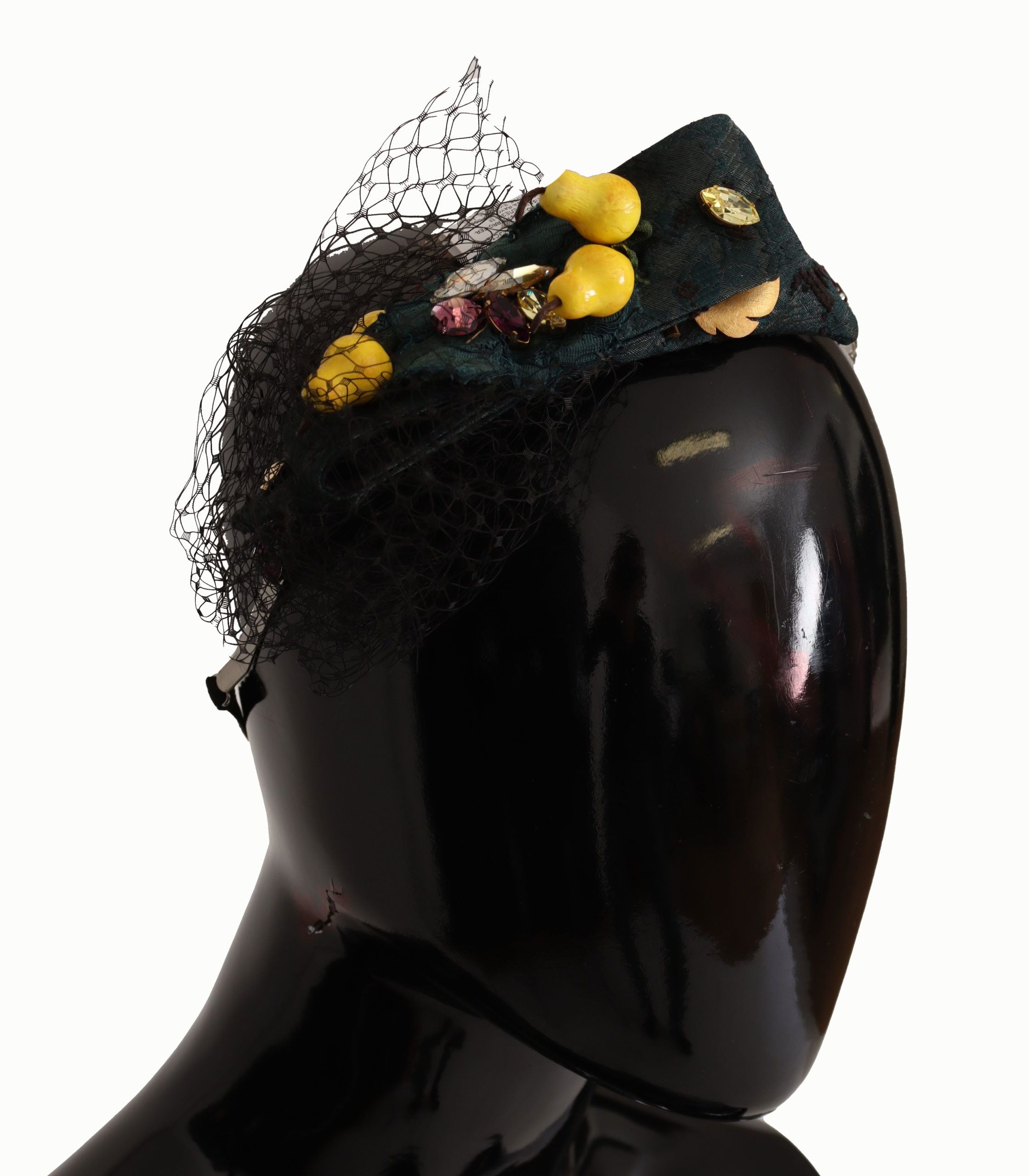 Dolce &amp; Gabbana Лилава кристална диадема Лента за глава Лимони Сицилия Тиара