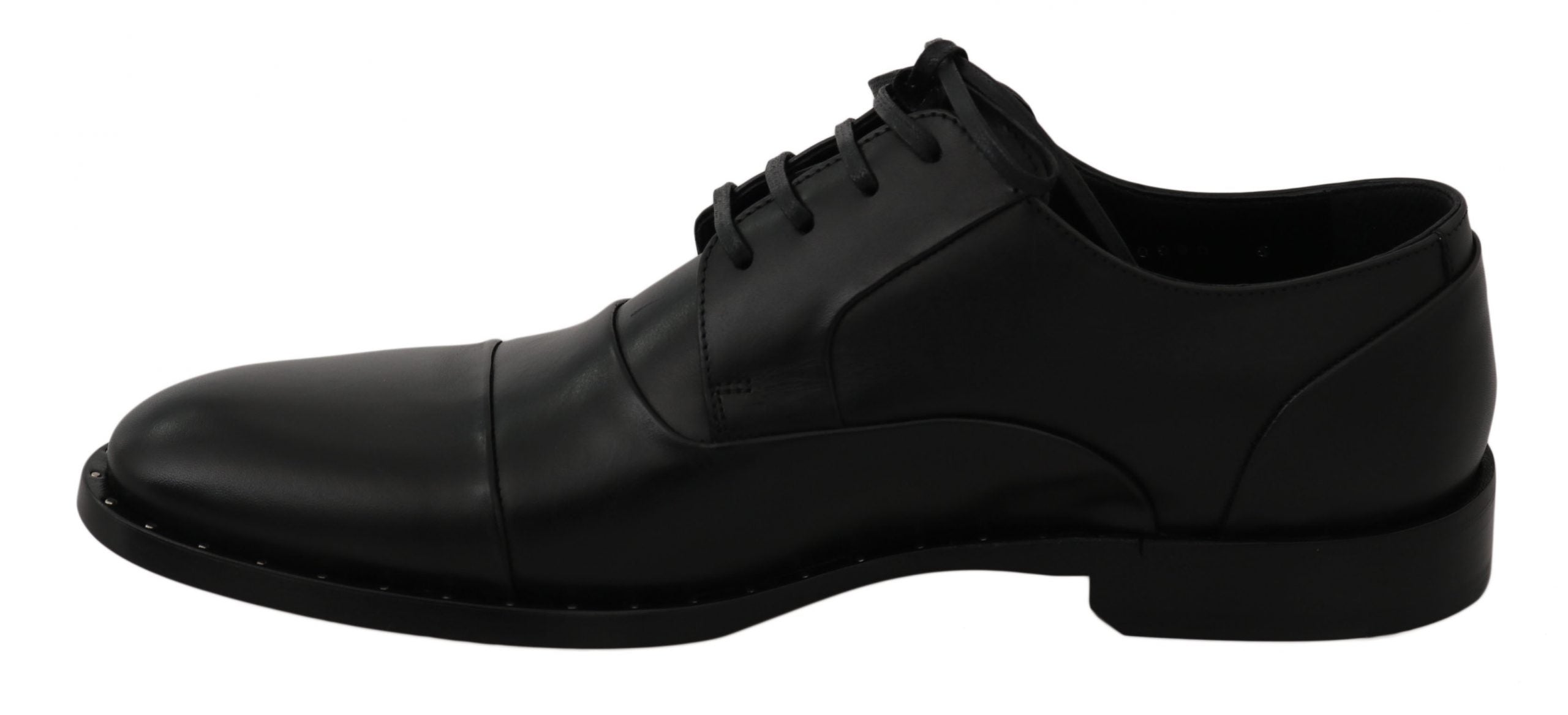 Dolce &amp; Gabbana Черни кожени официални обувки дерби