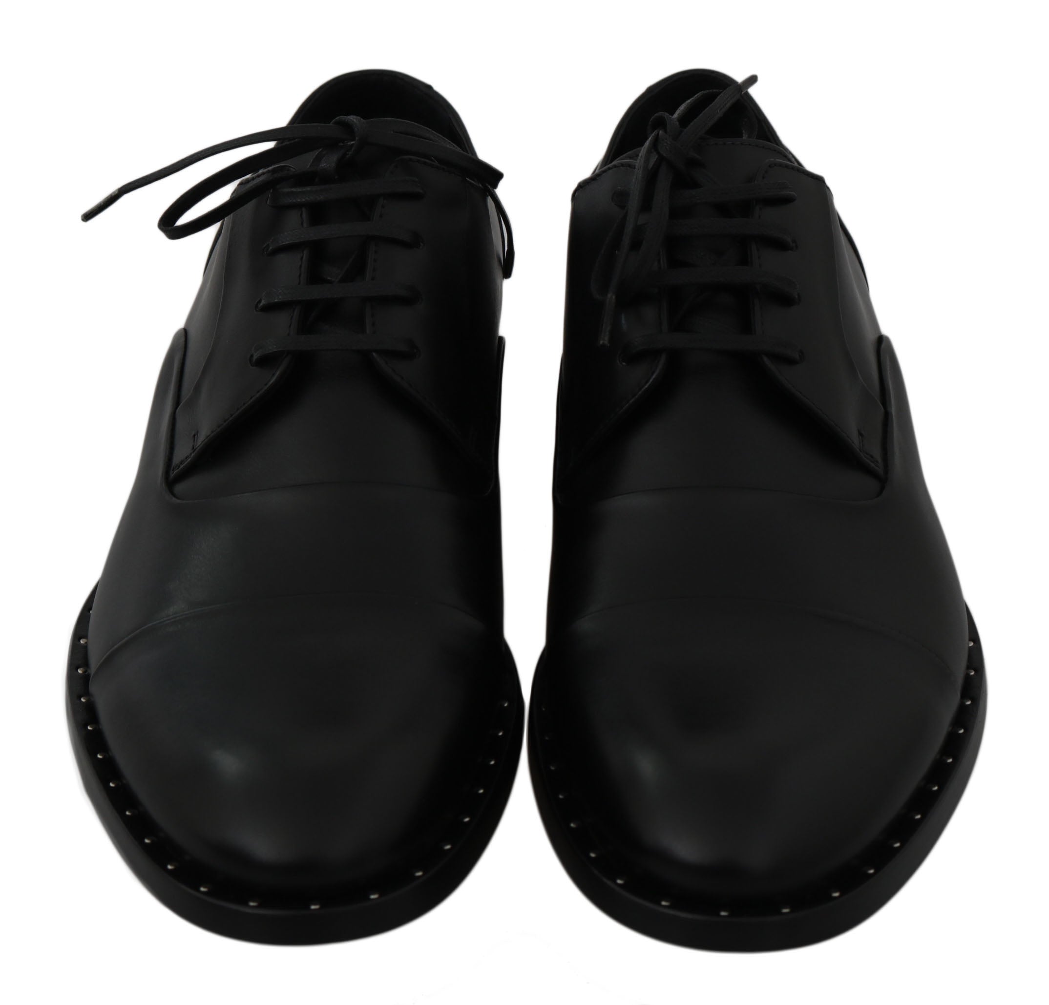 Dolce &amp; Gabbana Черни кожени официални обувки дерби