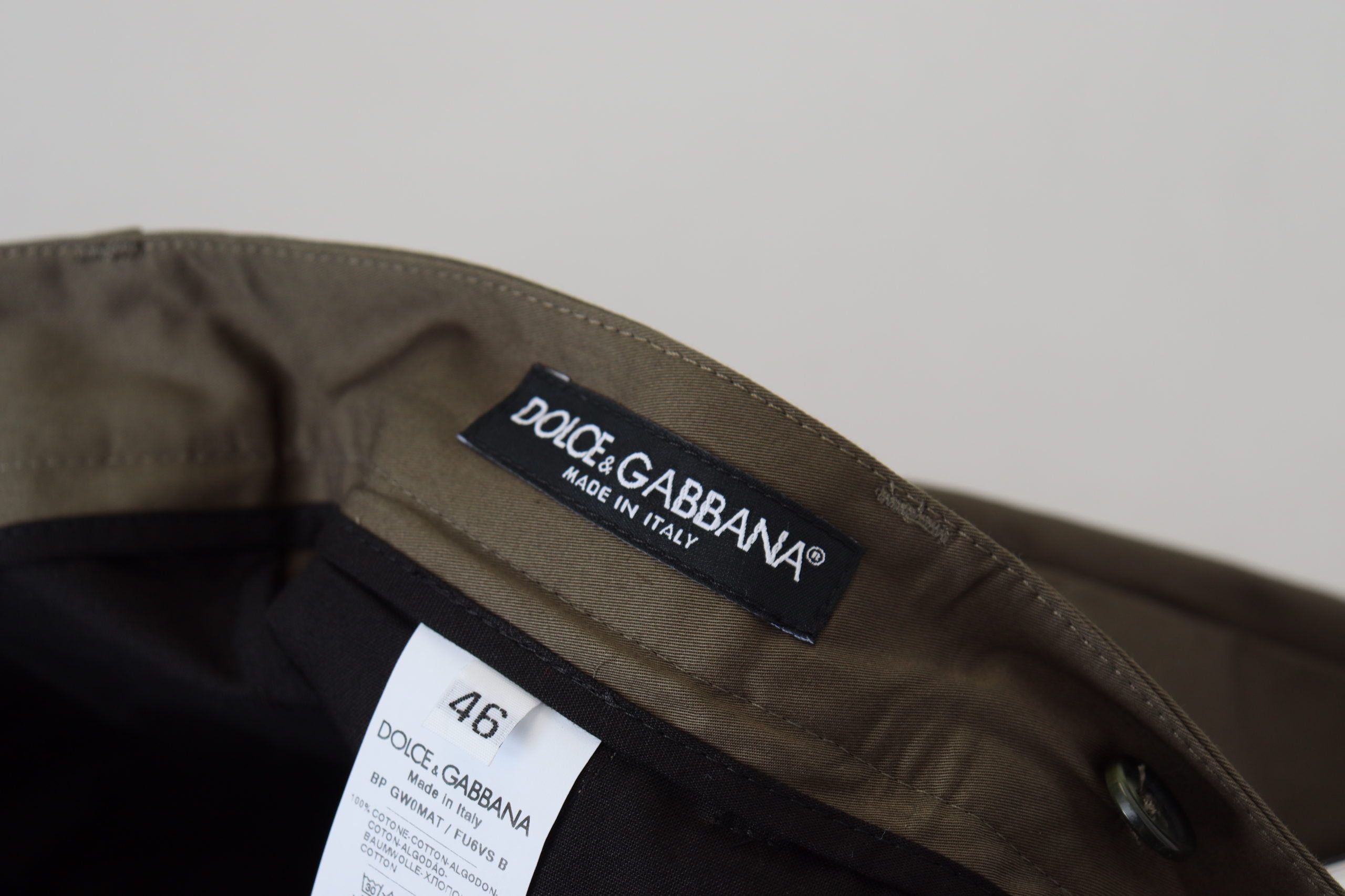 Dolce &amp; Gabbana Green Chinos Памучни ежедневни шорти