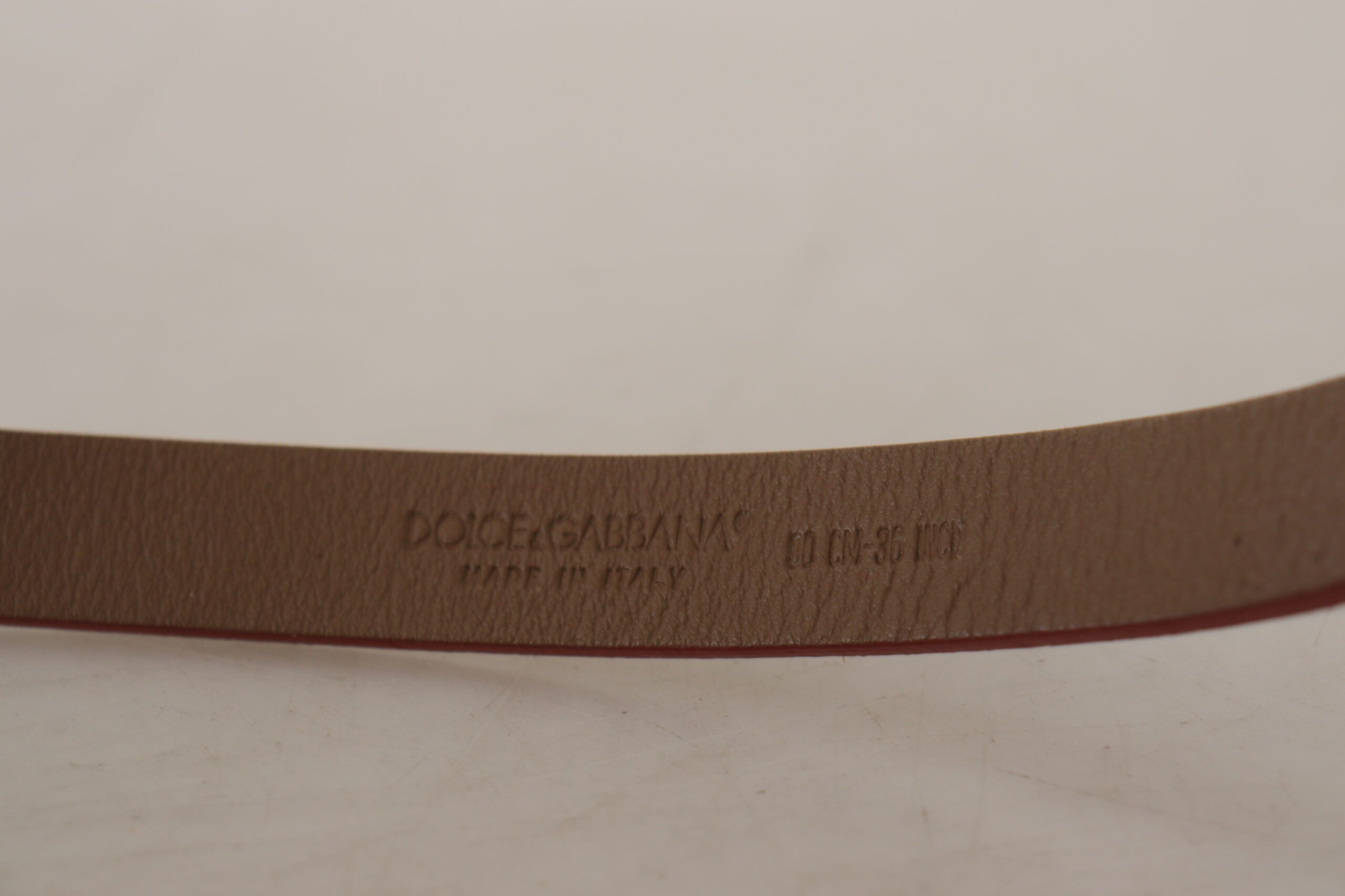 Dolce & Gabbana Chic Suede Belt with Logo Engraved Buckle