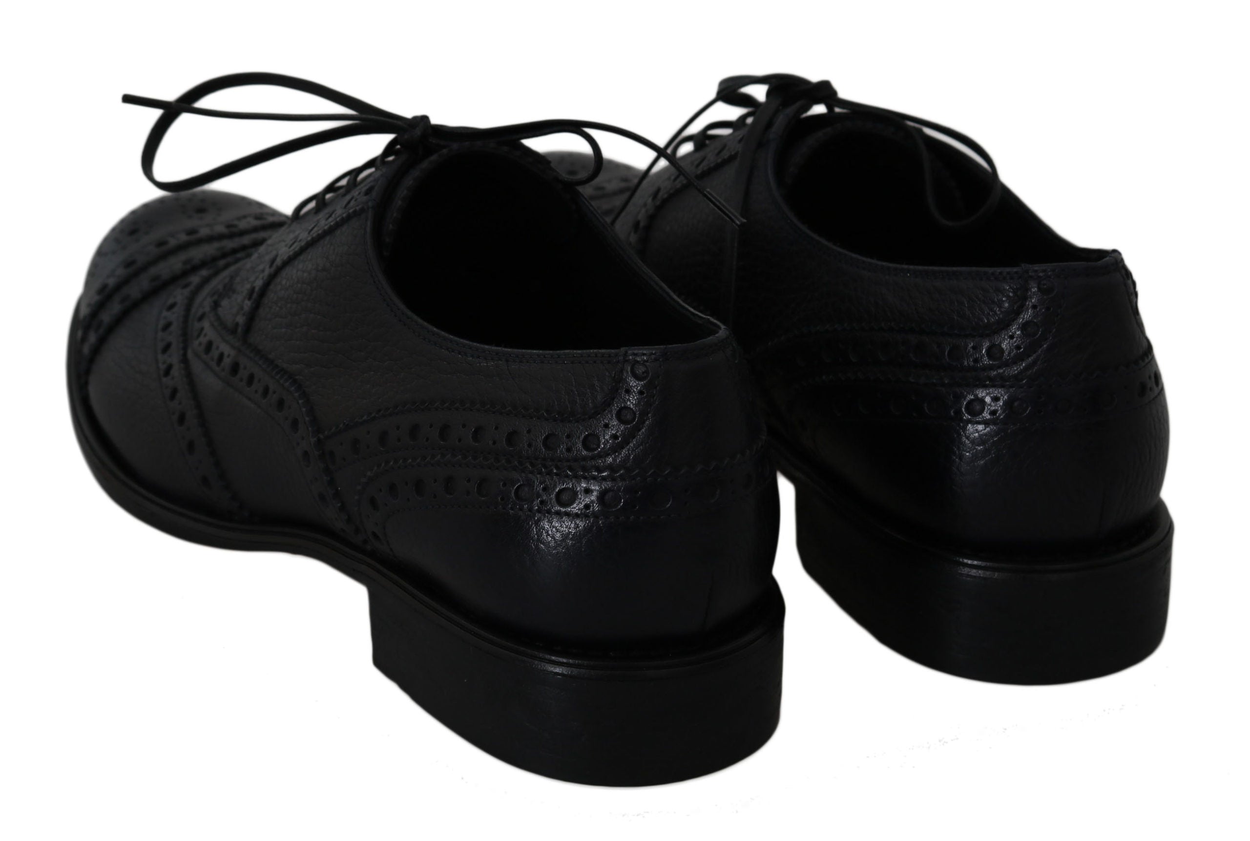 Dolce &amp; Gabbana Сини кожени обувки тип Оксфорд