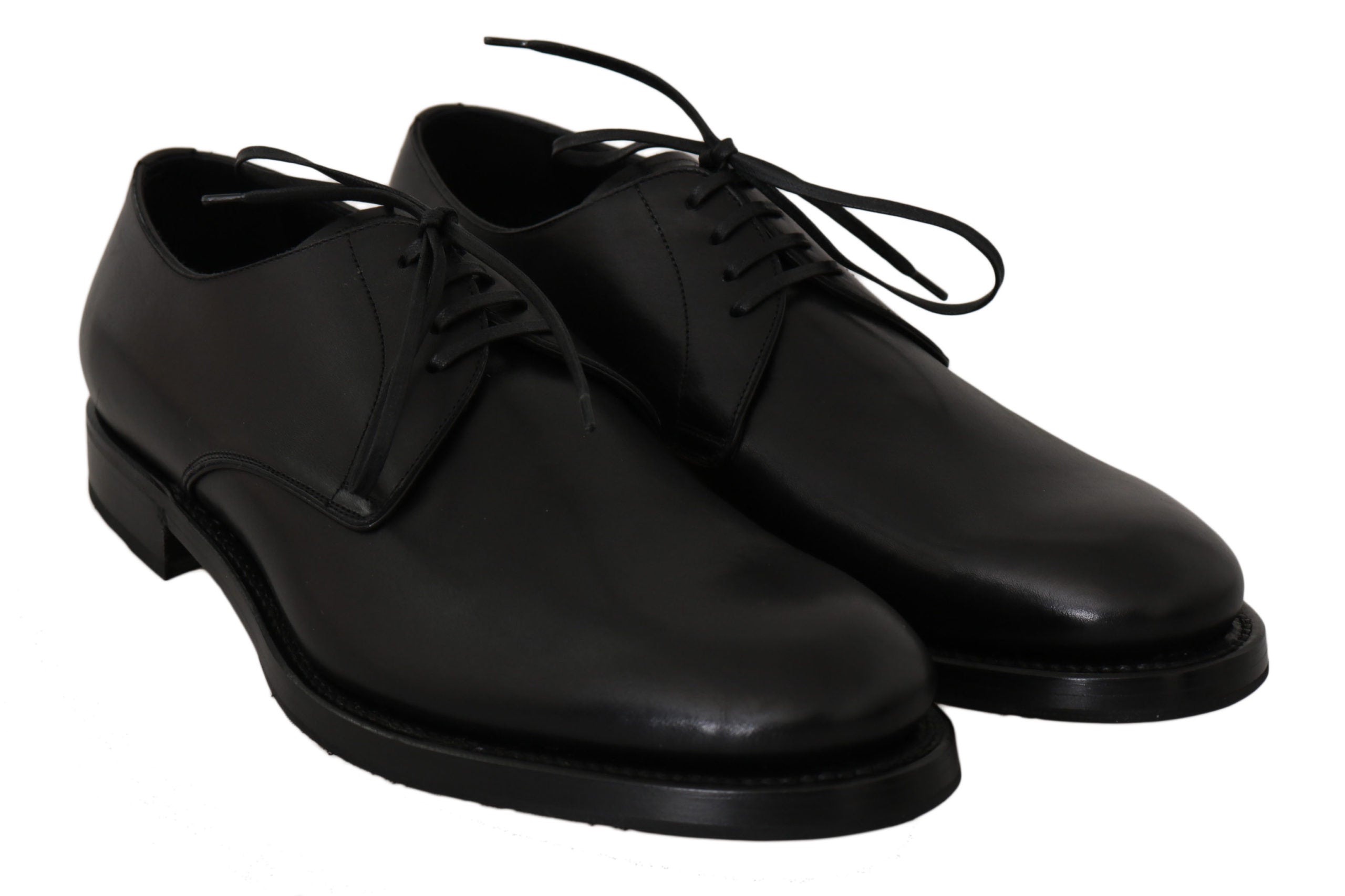 Dolce &amp; Gabbana черни кожени официални обувки дерби