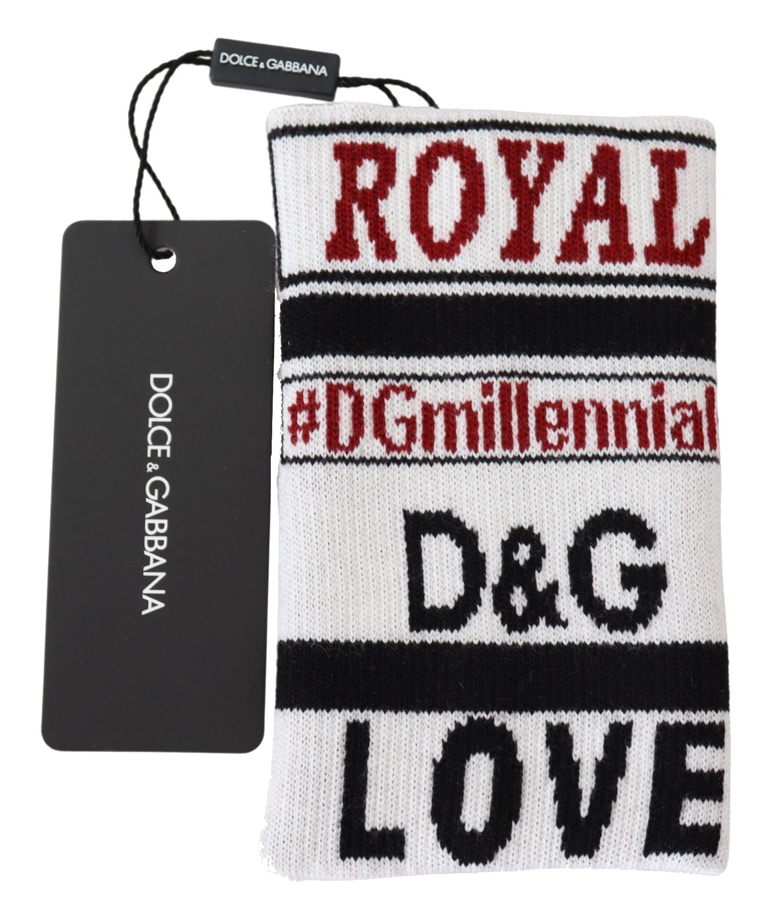 Dolce &amp; Gabbana Многоцветна вълнена плетка D&amp;G Love Wristband Wrap