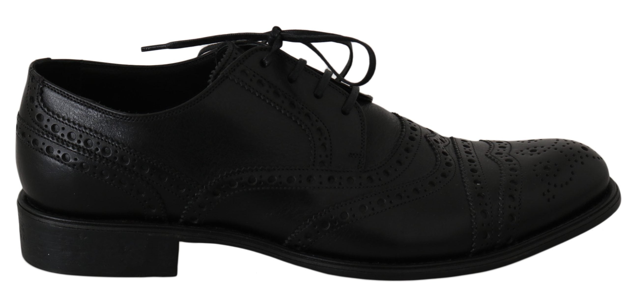 Dolce &amp; Gabbana черни кожени обувки тип Оксфорд