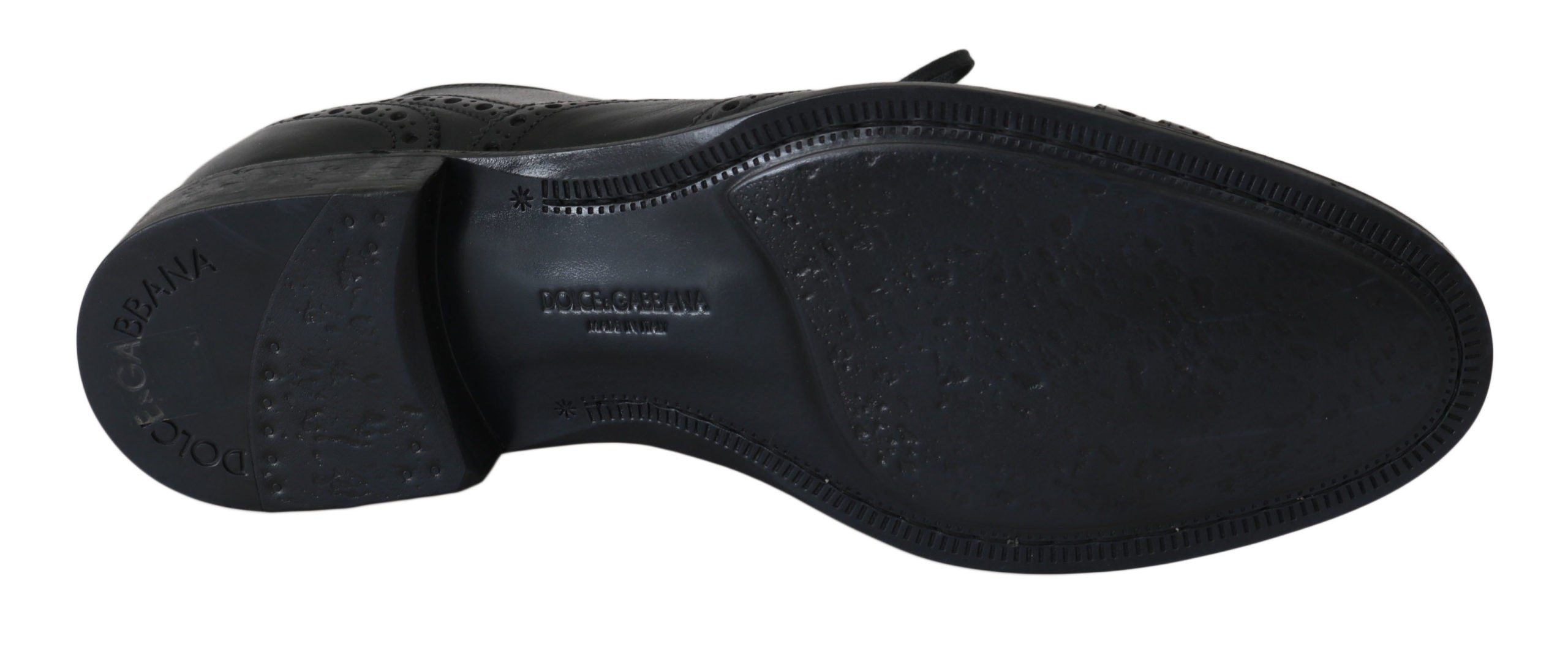 Dolce &amp; Gabbana черни кожени обувки тип Оксфорд