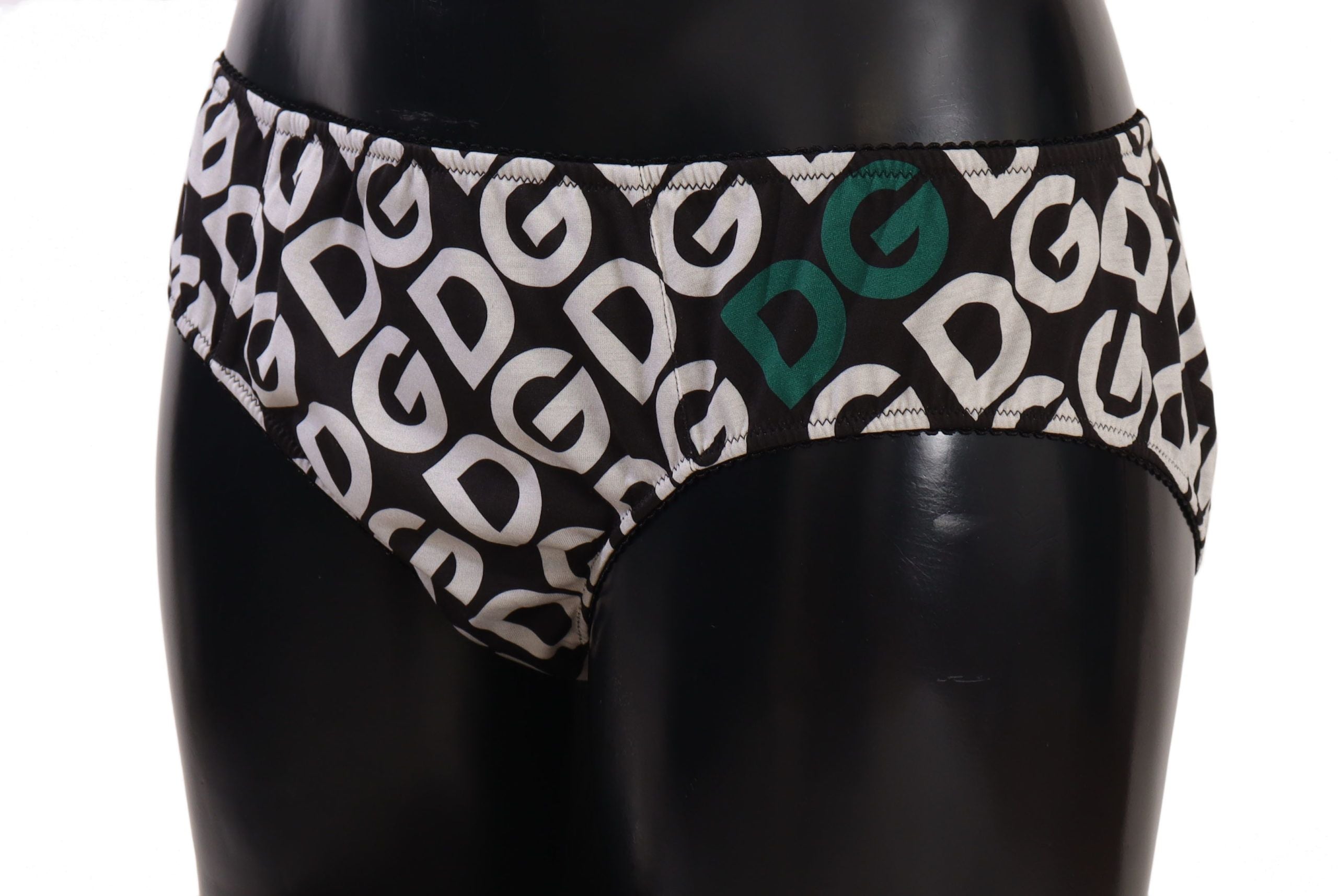 Dolce &amp; Gabbana Multicolor DG Logo Print Slip Bottom Бельо