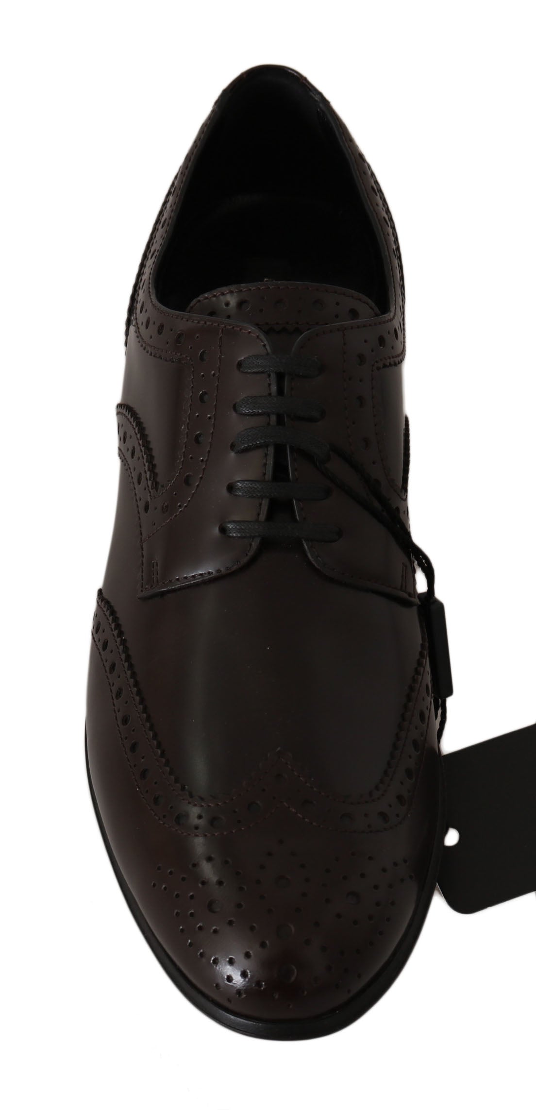 Dolce &amp; Gabbana кафяви кожени брокети Oxford Wingtip обувки