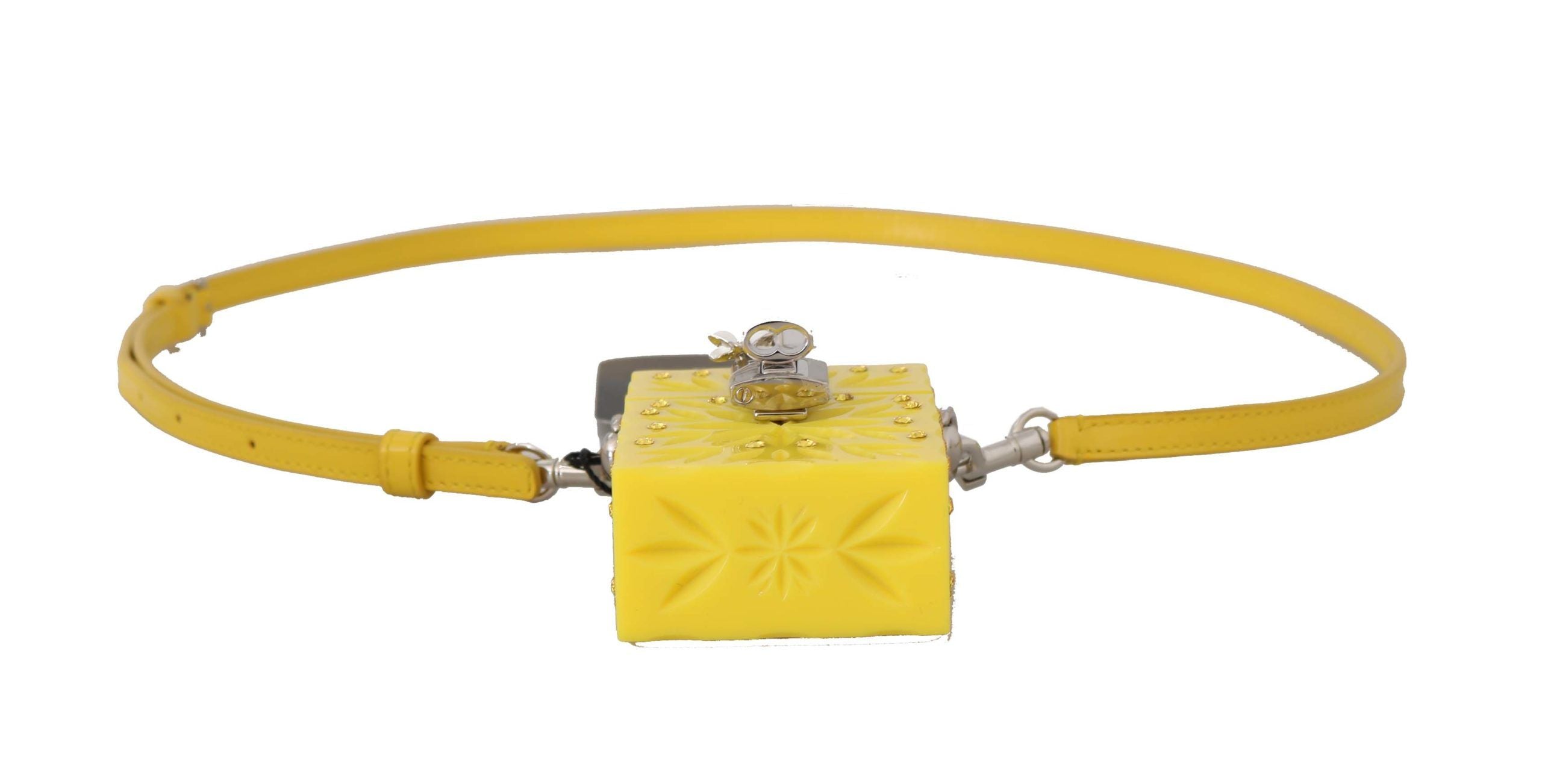 Dolce &amp; Gabbana Yellow Crystal Plexiglas Cross табакера