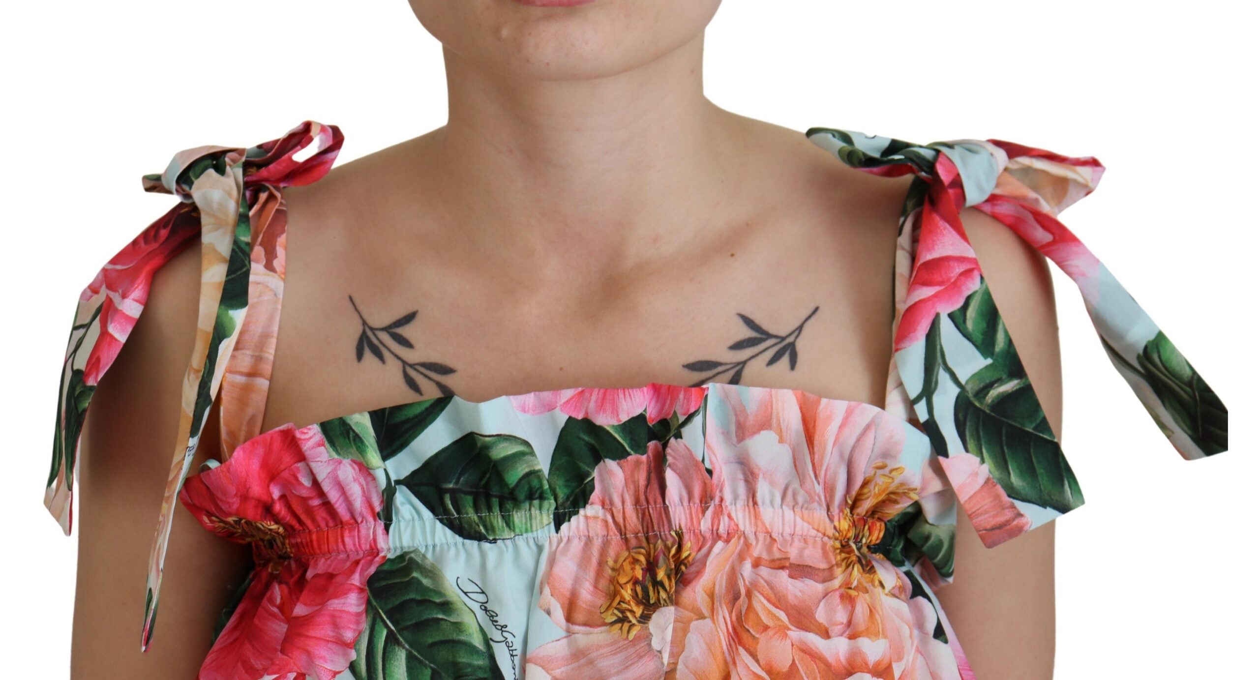 Dolce & Gabbana Elegant Floral Print Sleeveless Tank Top