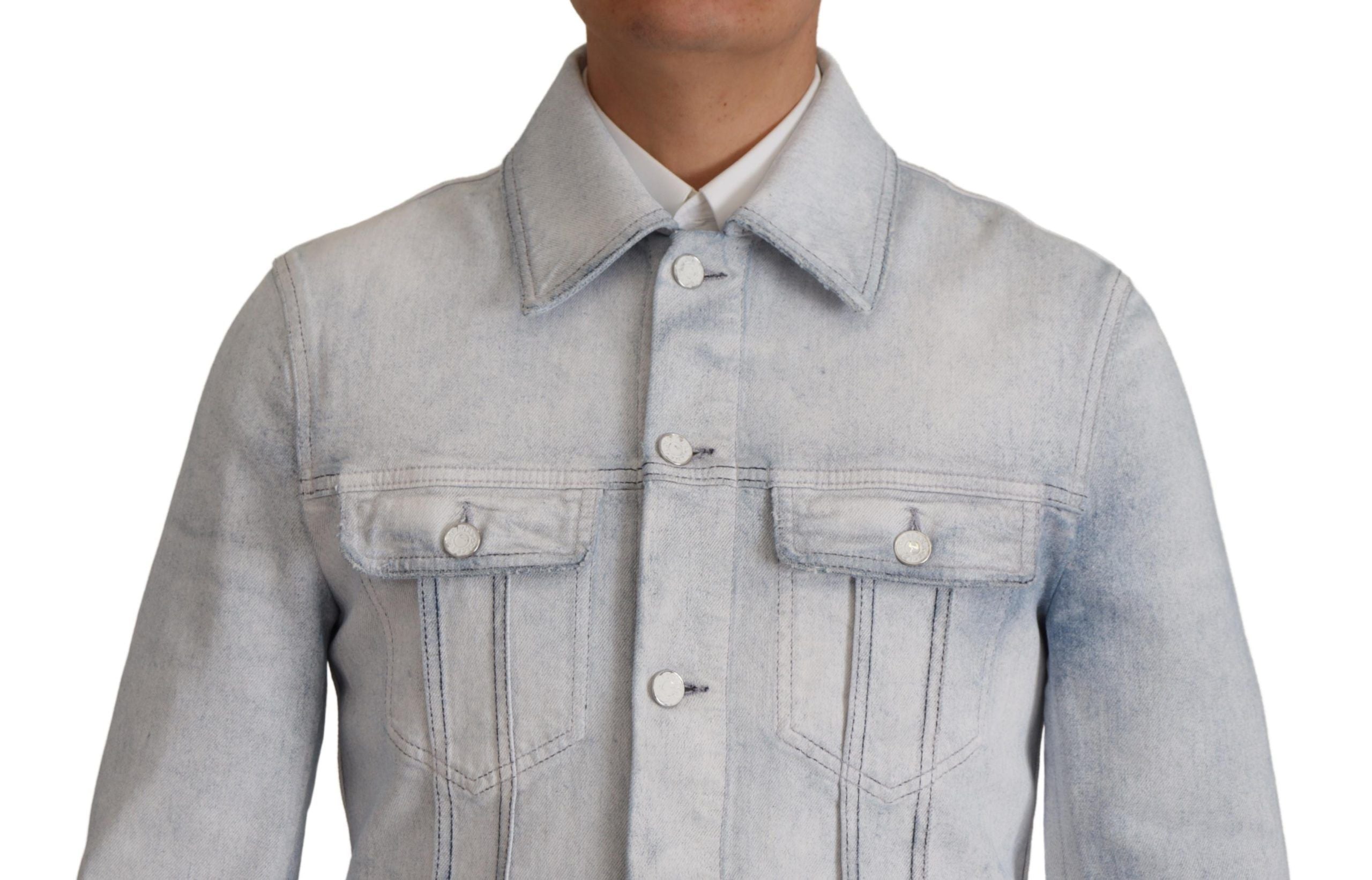 Dolce & Gabbana Elegant Light Blue Denim Jacket