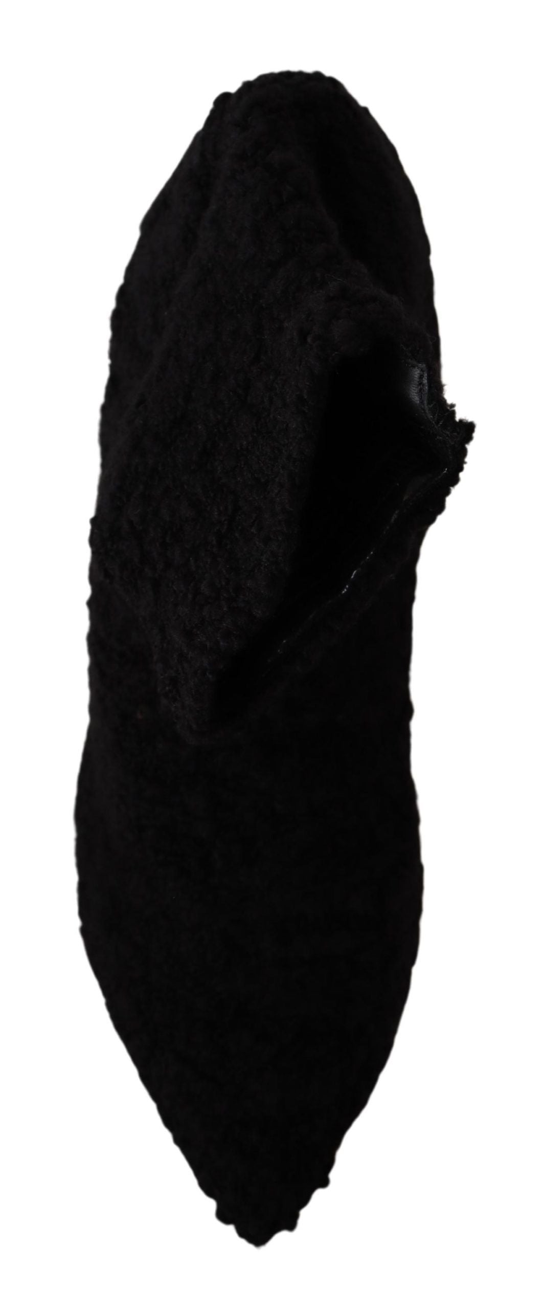 Дамски ботуши Dolce &amp; Gabbana с черни токчета до средата на прасеца