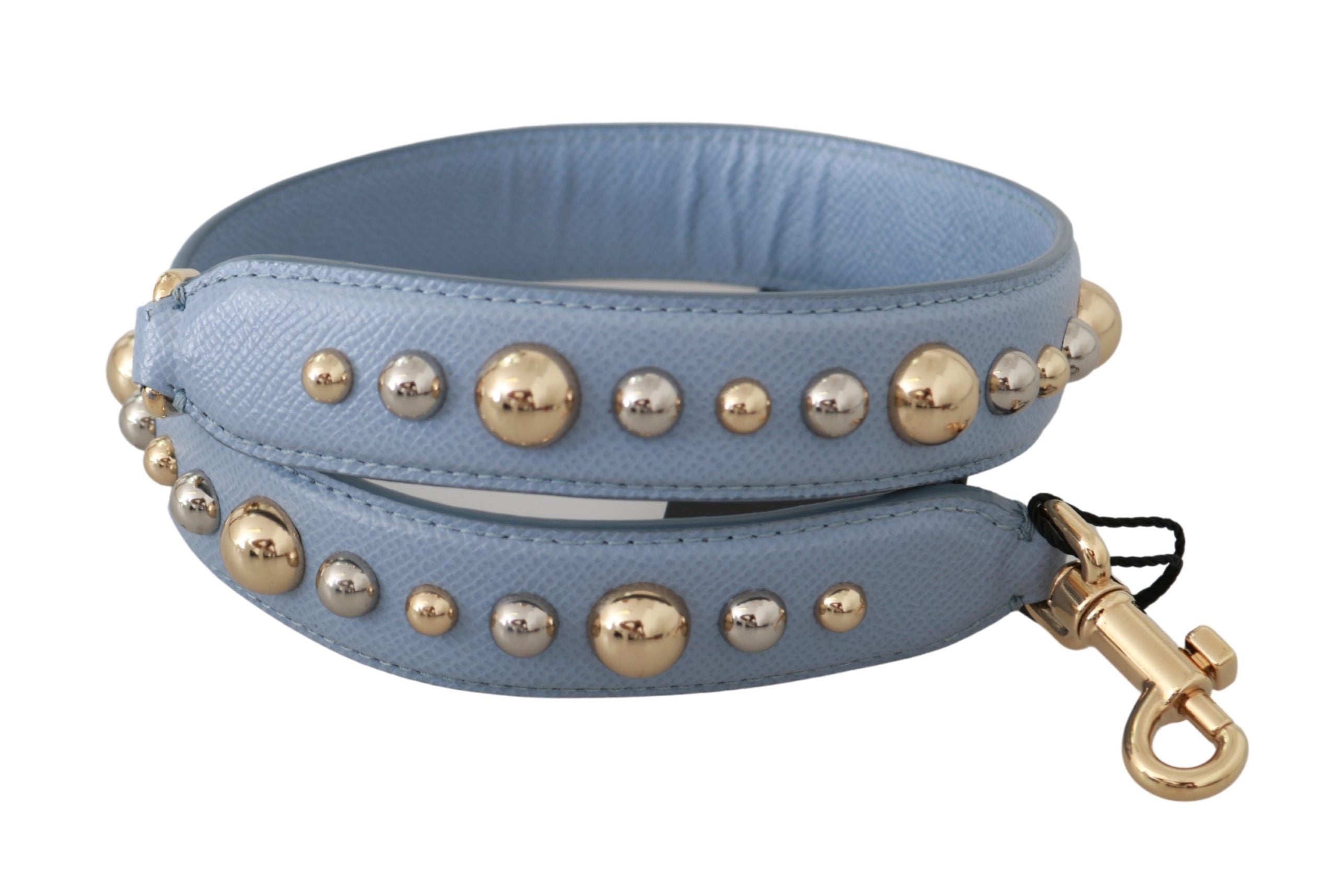 Синя кожена чанта Dolce &amp; Gabbana, аксесоар, презрамка за рамо