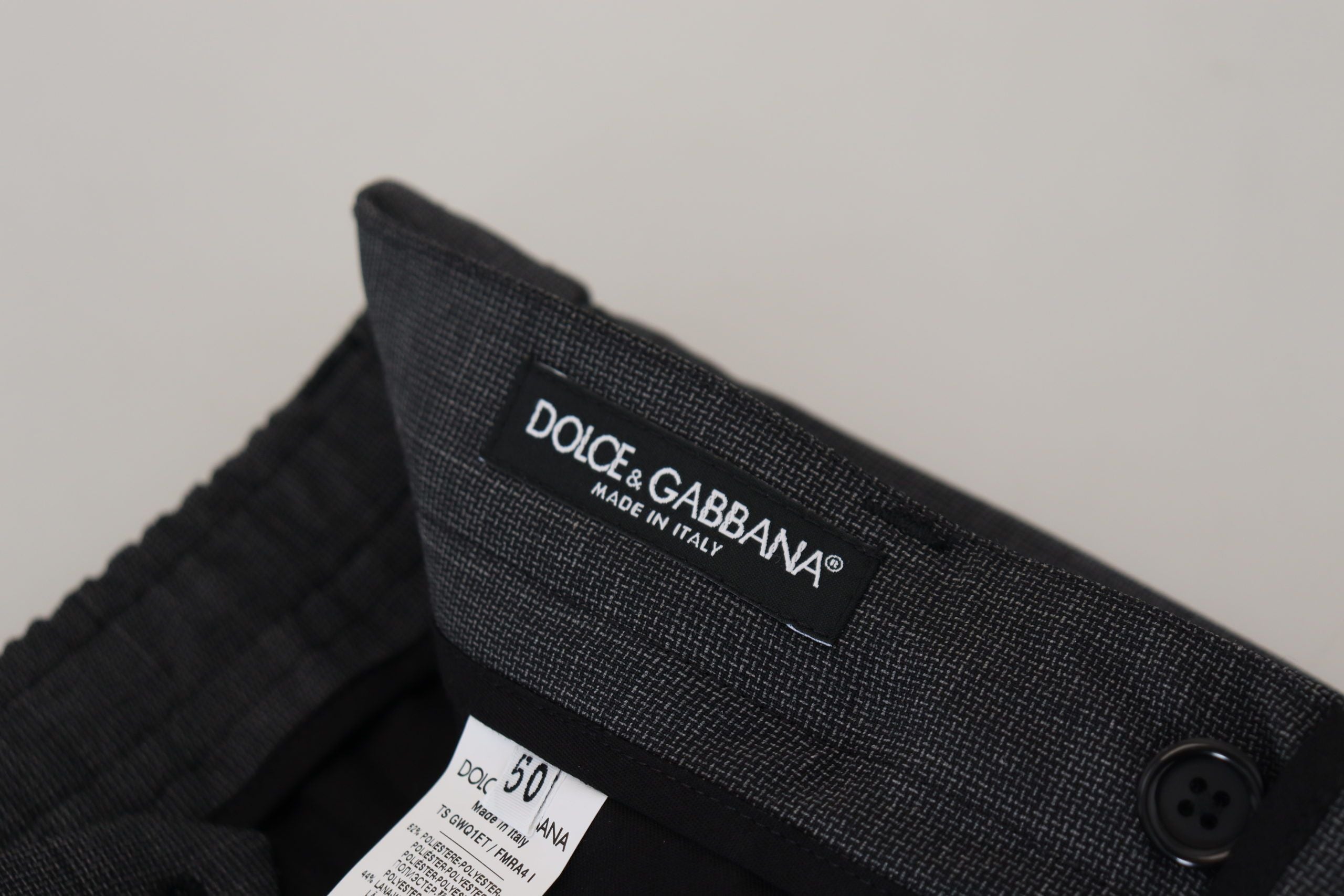 Dolce &amp; Gabbana Сиви карирани карго панталони Еластични панталони