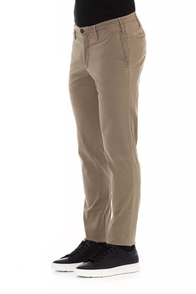 Бежови памучни дънки и панталон PT Torino