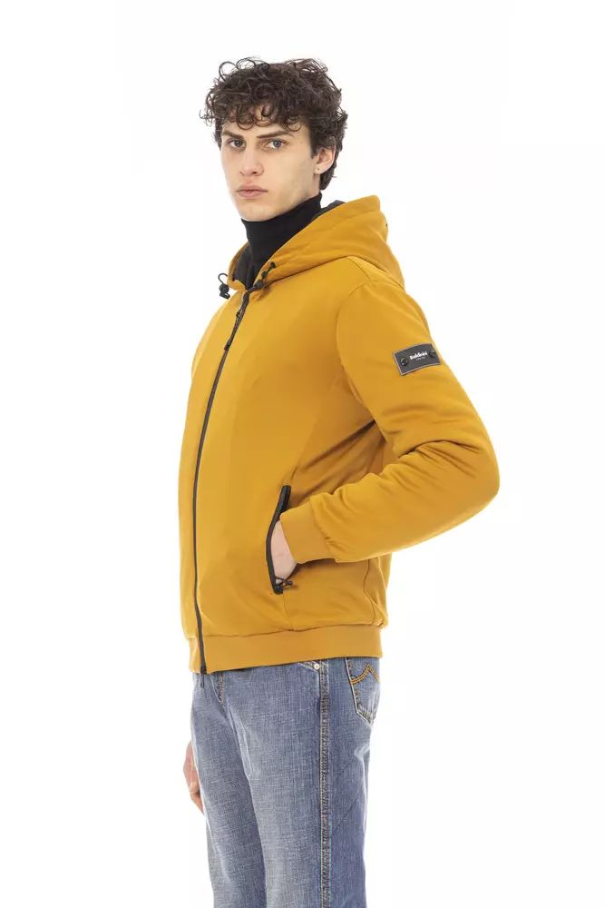 Baldinini Trend Elegant Yellow Short Hooded Jacket