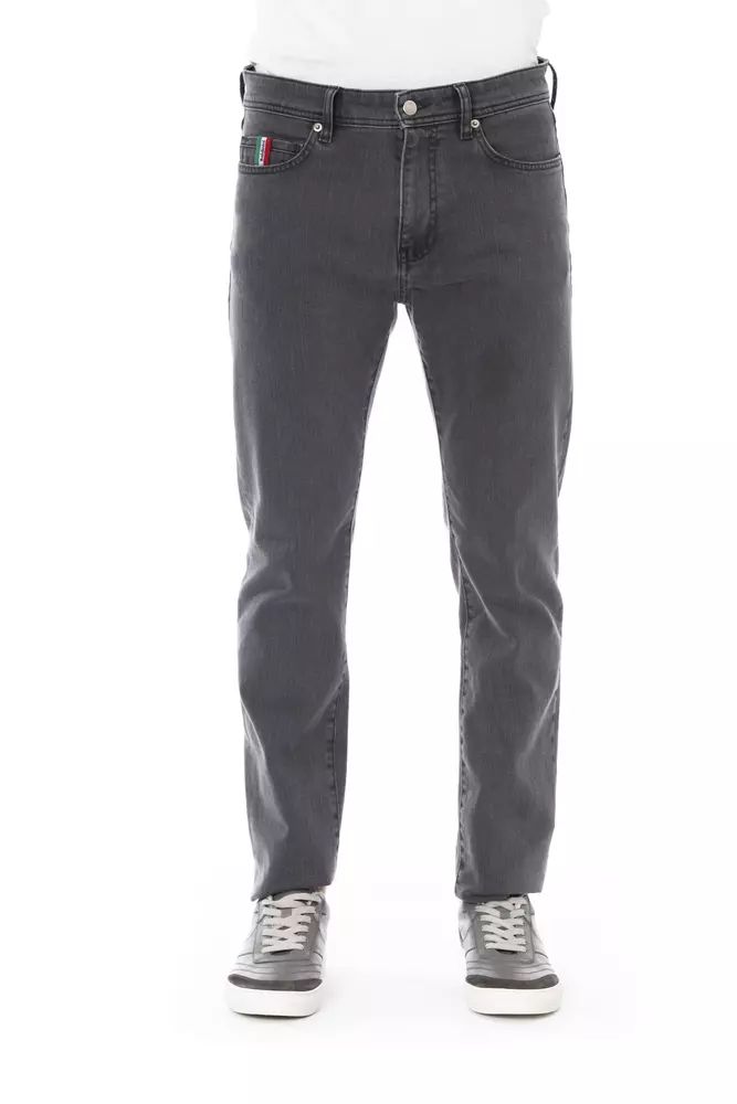 Сиви памучни дънки и панталон Baldinini Trend