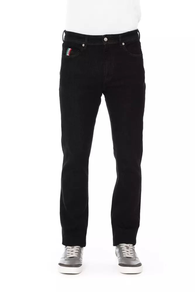 Черни памучни дънки и панталон Baldinini Trend