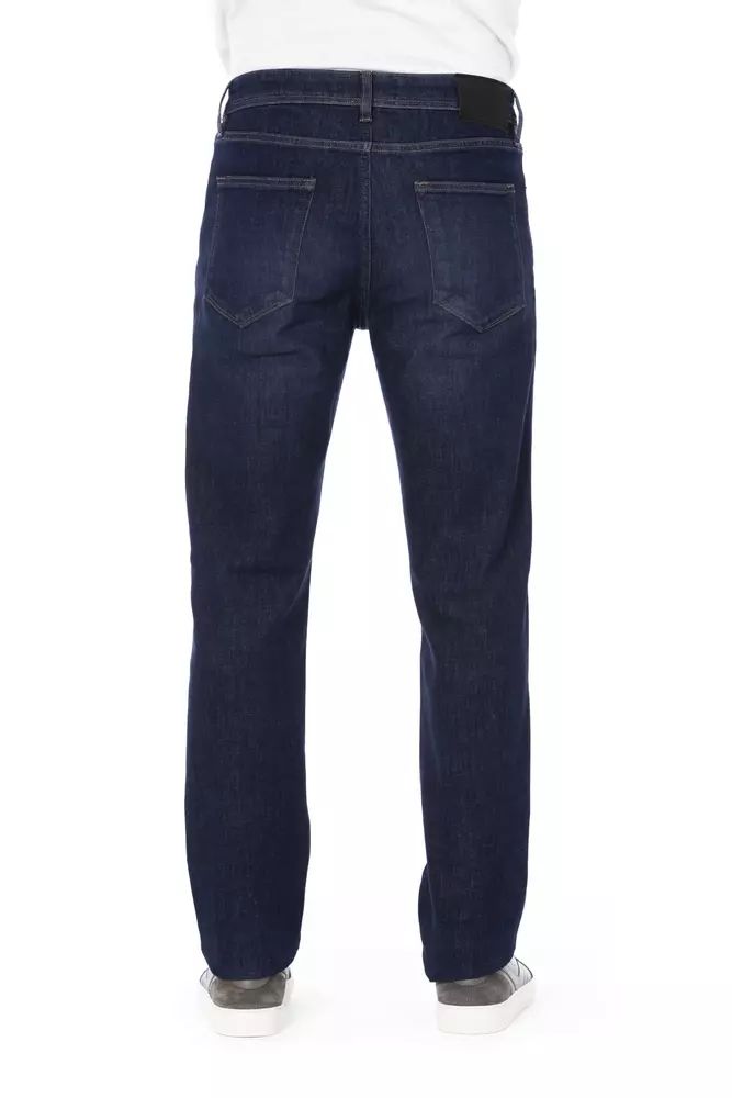 Baldinini Trend Chic Contrasting Stitch Regular Men's Jeans