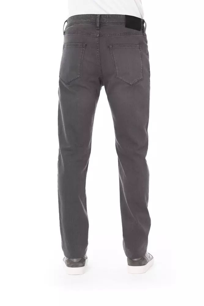 Baldinini Trend Chic Tricolor Inset Jeans for Gentlemen
