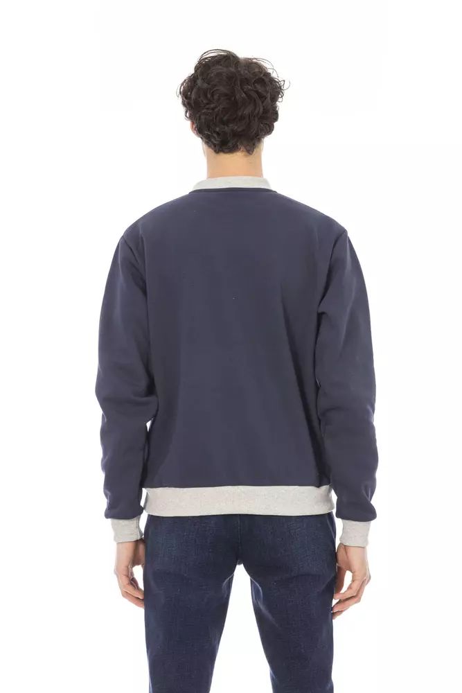 Baldinini Trend Elegant Blue Long Sleeve Sweatshirt