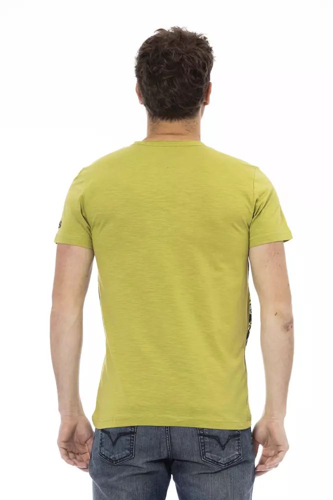 Зелена памучна тениска Trussardi Action