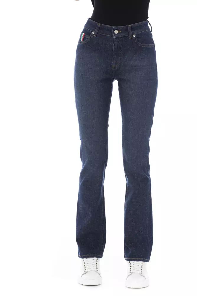 Baldinini Trend Tricolor Pocket Regular Jeans With Chic Detailing