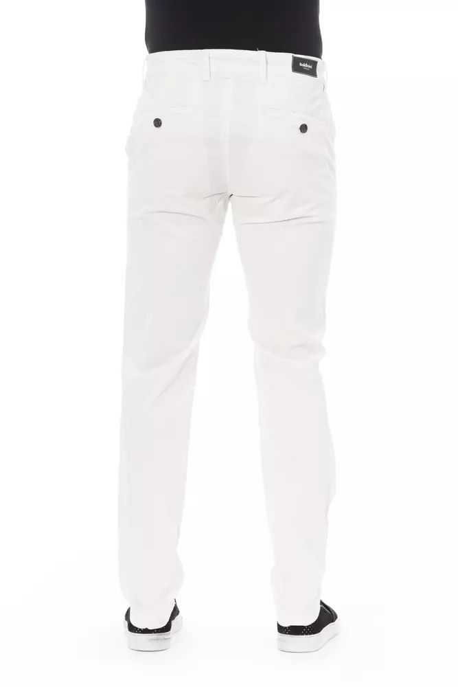 Бели памучни дънки и панталон Baldinini Trend