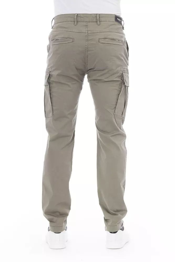 Baldinini Trend Elegant Beige Cargo Trousers
