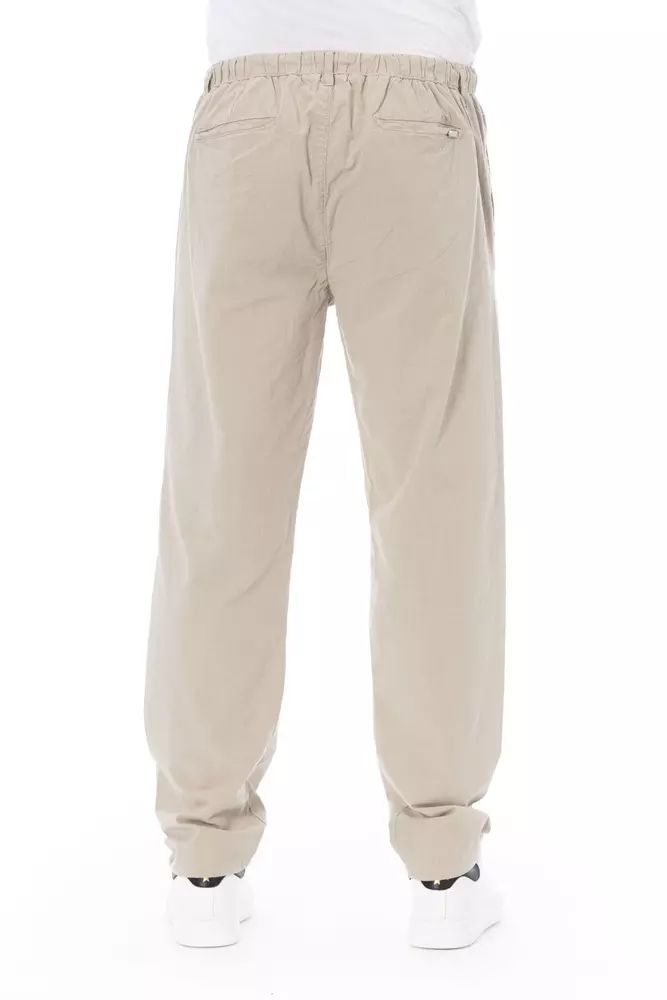 Бежови памучни дънки и панталон Baldinini Trend