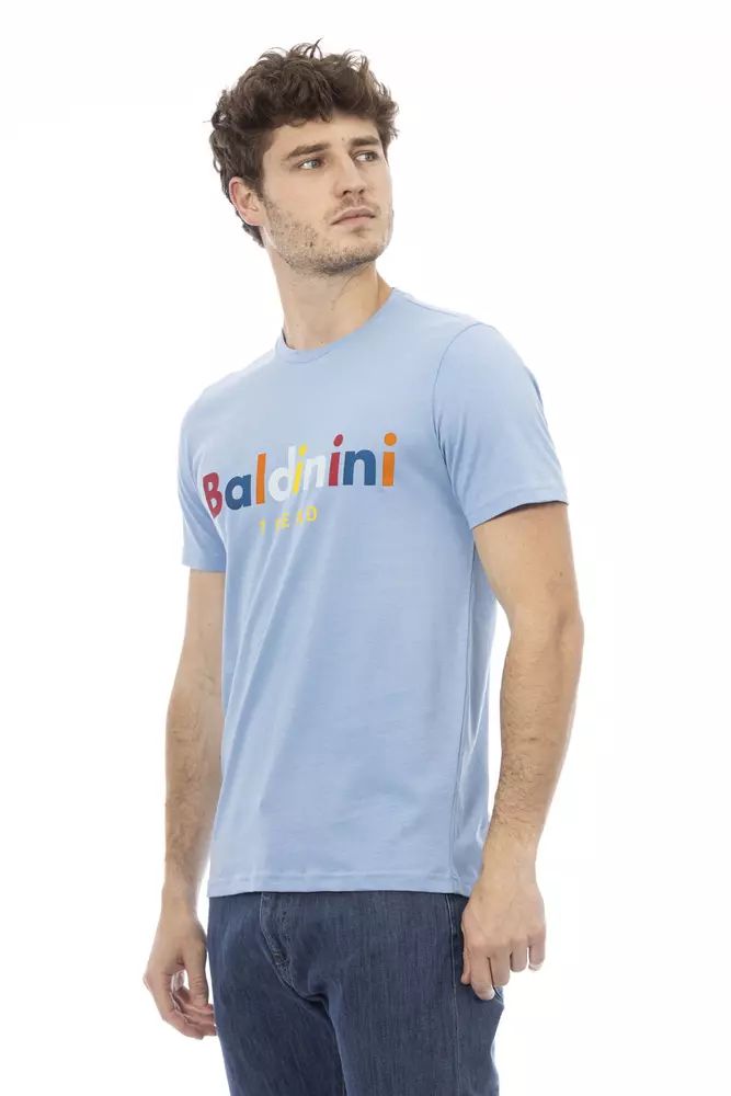 Baldinini Trend Elegant Light Blue Short Sleeve Tee