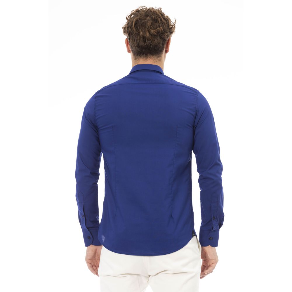 Baldinini Trend Elegant Italian Blue Regular Fit Shirt